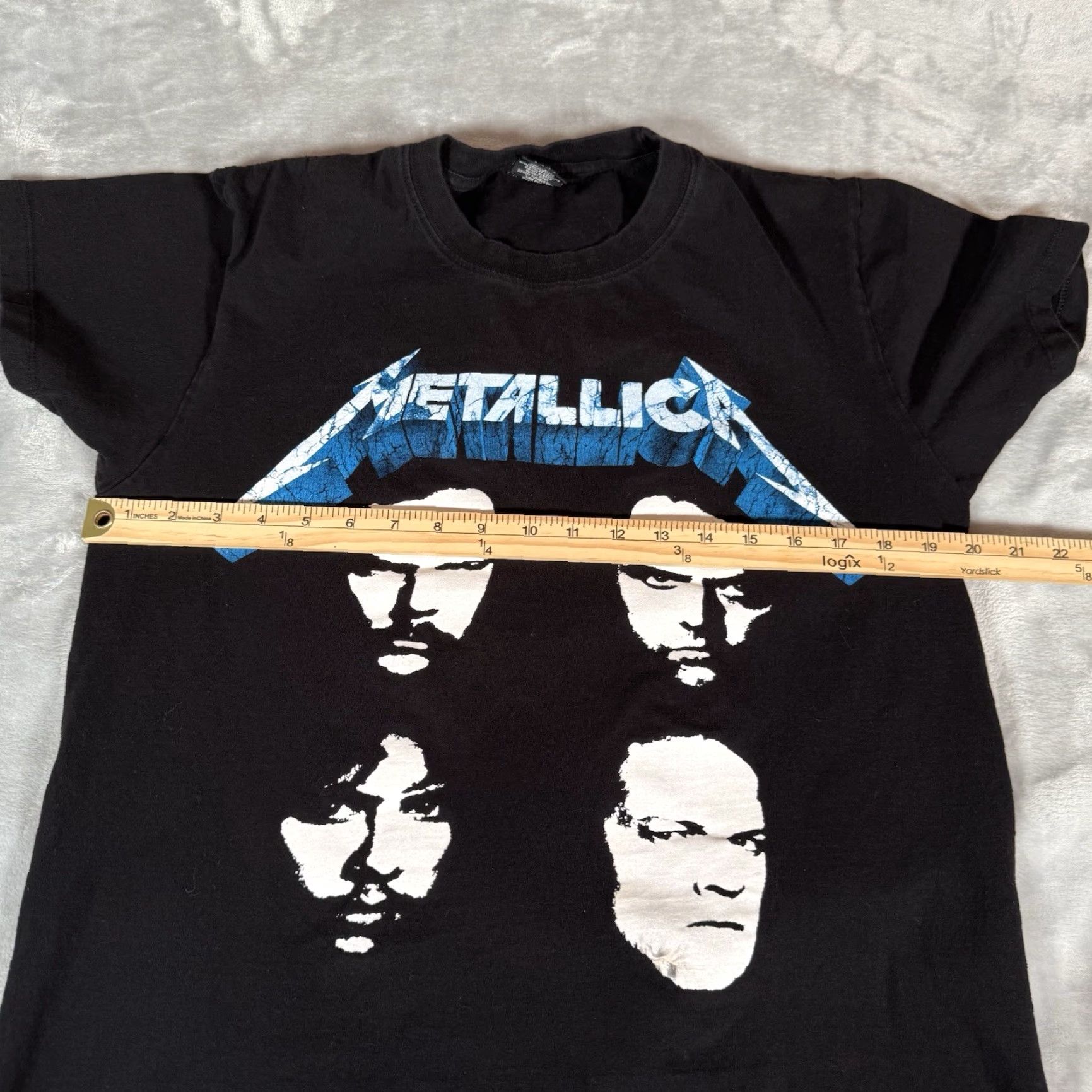 Vintage Metallica Band T Shirt Mens M Cropped Fit Heavy Metal Music Faded Black Y2K Size US M / EU 48-50 / 2 - 6 Thumbnail