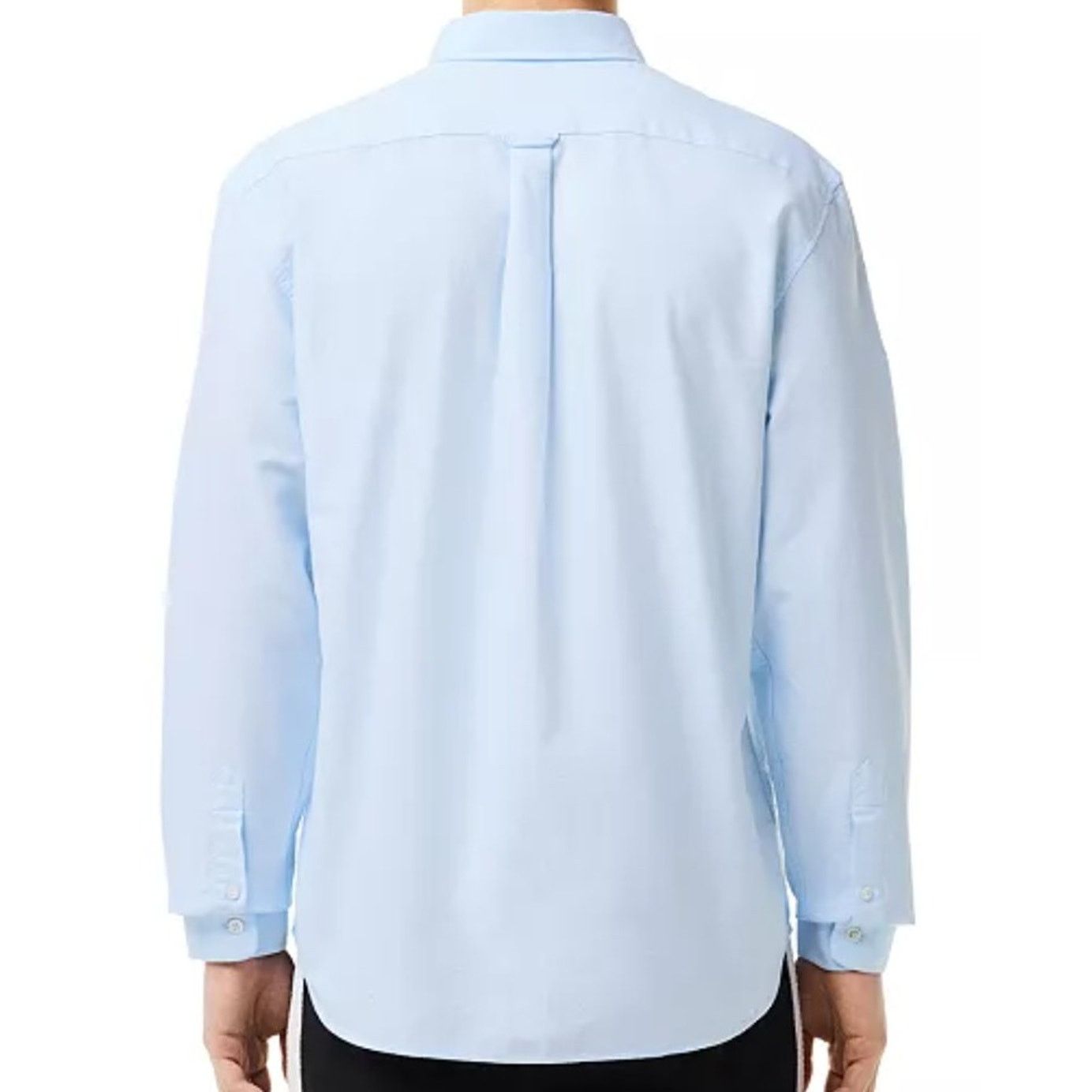 Lacoste Lacoste Mens Buttoned Collar Oxford Cotton Shirt Small Blue Size US S / EU 44-46 / 1 - 3 Thumbnail