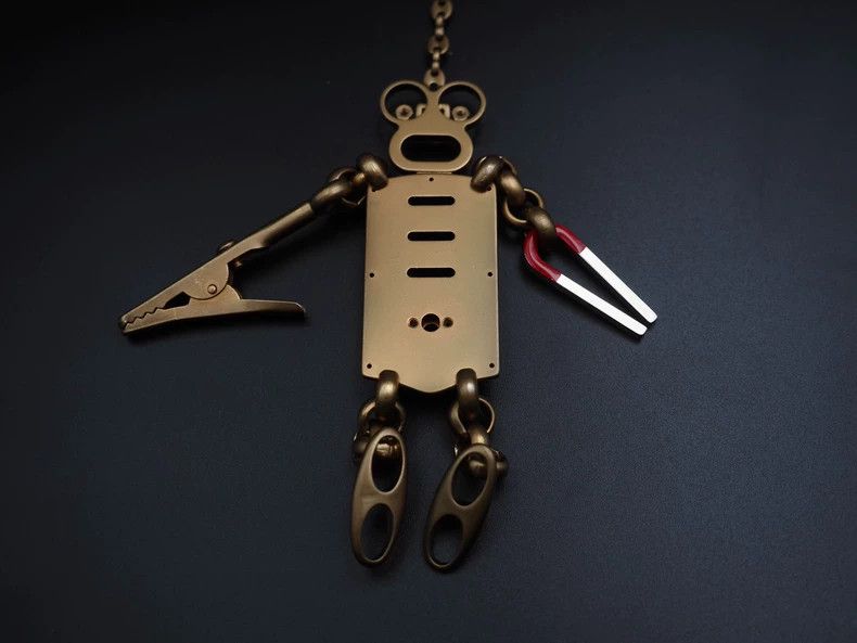 Prada PradaGolden robot pendant keychain 2503-Nextarrow Size ONE SIZE - 3 Thumbnail