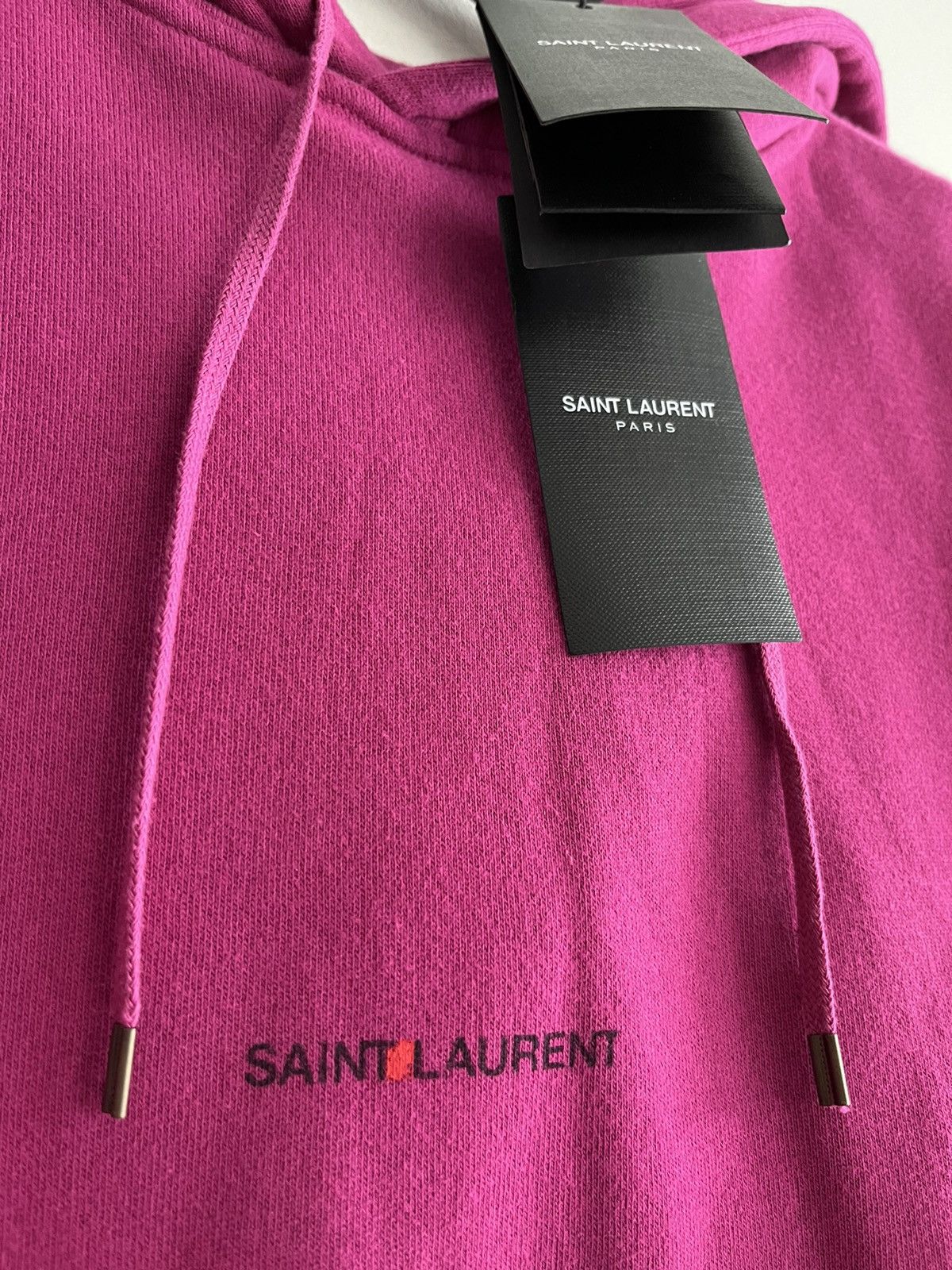 Hedi Slimane × Saint Laurent Paris × Yves Saint Laurent Rare Brand New Rive Gauche Saint Laurent Logo Hoodie Runway Size US XL / EU 56 / 4 - 13 Thumbnail
