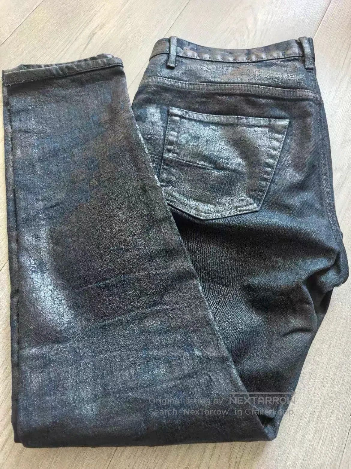 Dior Dior Homme Waxed Vintage Denim. Size US 31 - 3 Thumbnail