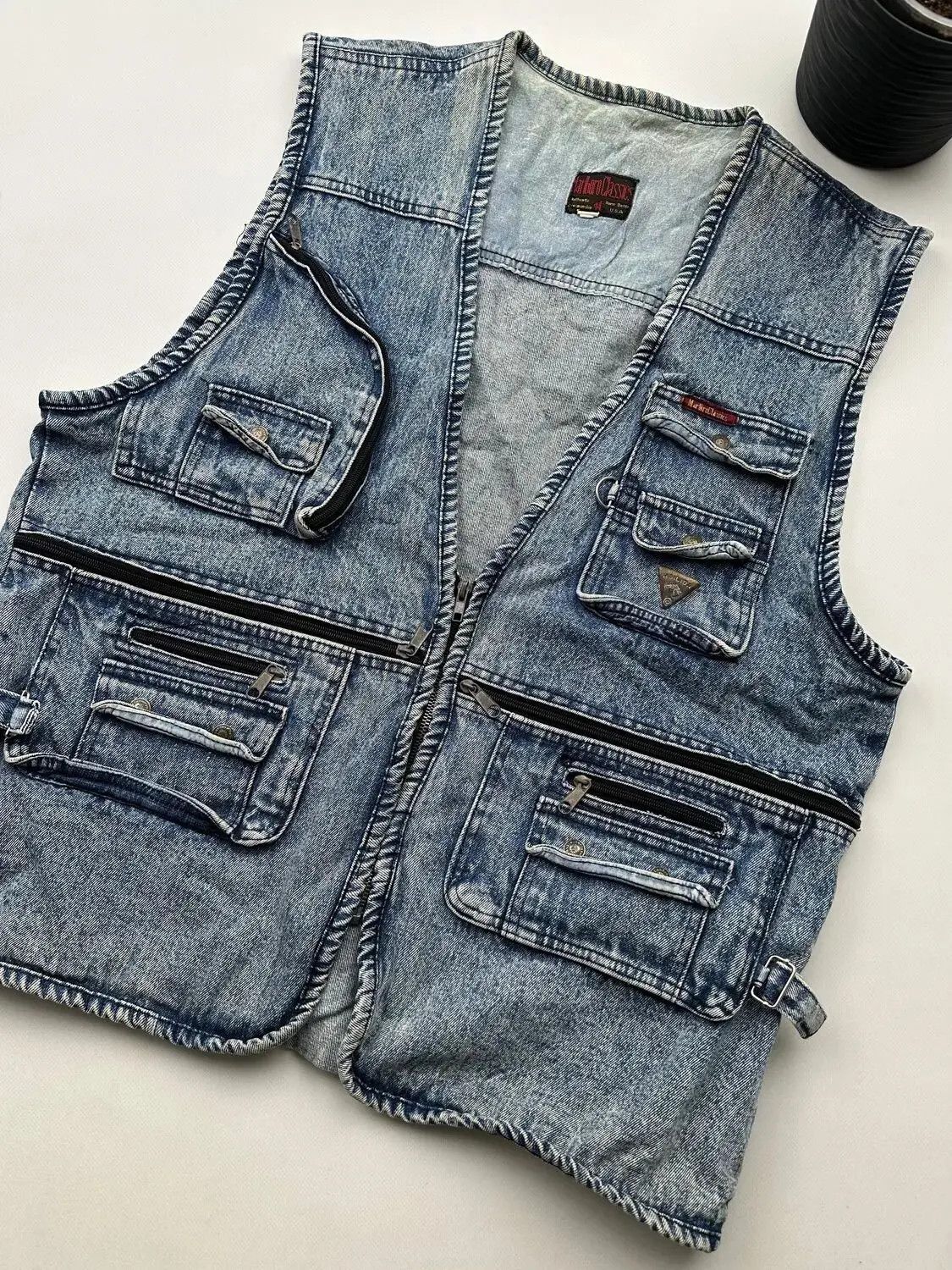 Marlboro Marlboro Classics Vintage Washed Multi-Pocket Vest (124) Size US XL / EU 56 / 4 - 3 Thumbnail