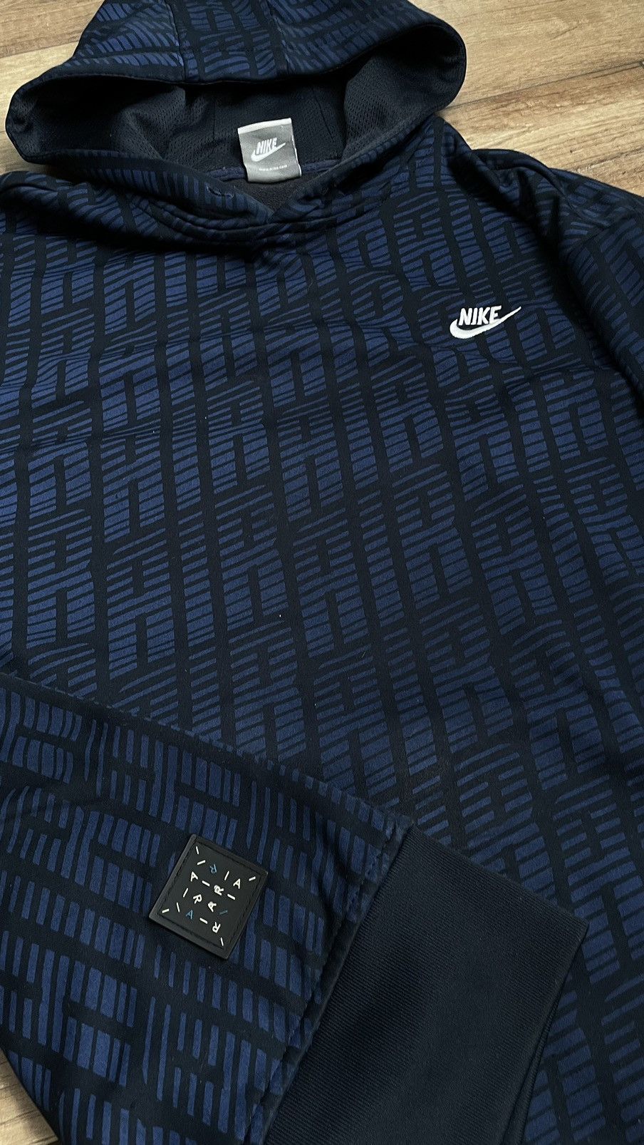 Nike × Vintage Nike vintage monogram hoodie Size US XL / EU 56 / 4 - 5 Thumbnail