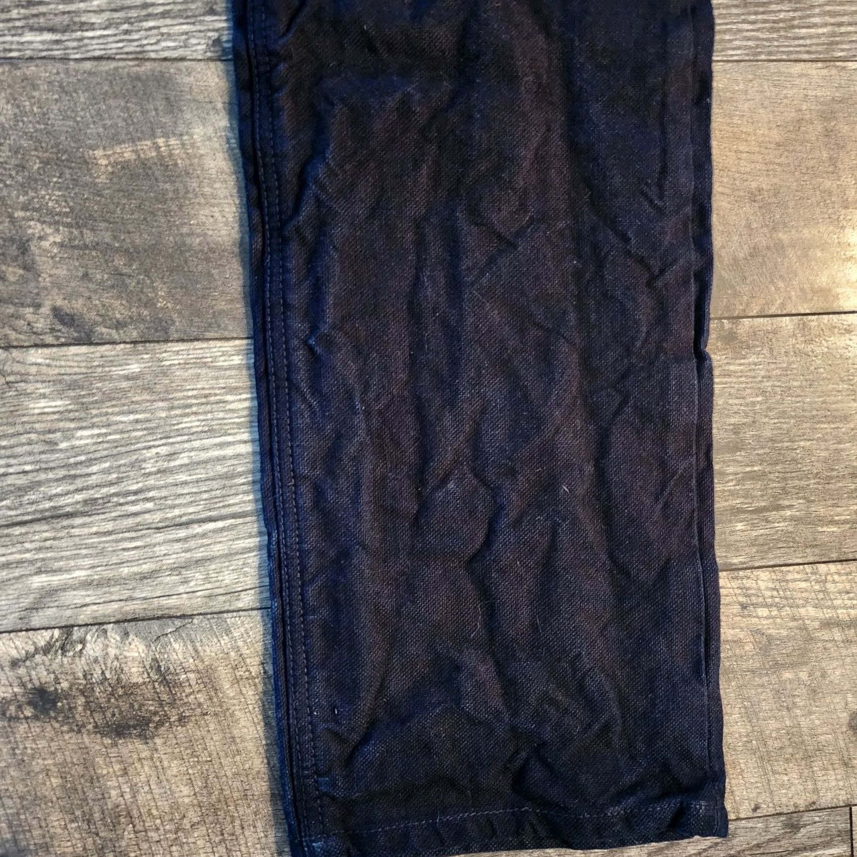 Vintage Mercy Supply Co Jeans Mens 38x33 Dark Blue Straight Heavy Weight Selvedge Denim Jeans Mens 38x33 Dark Blue Straight Heavy Weight Selvedge Denim Size US 38 / EU 54 - 4 Thumbnail