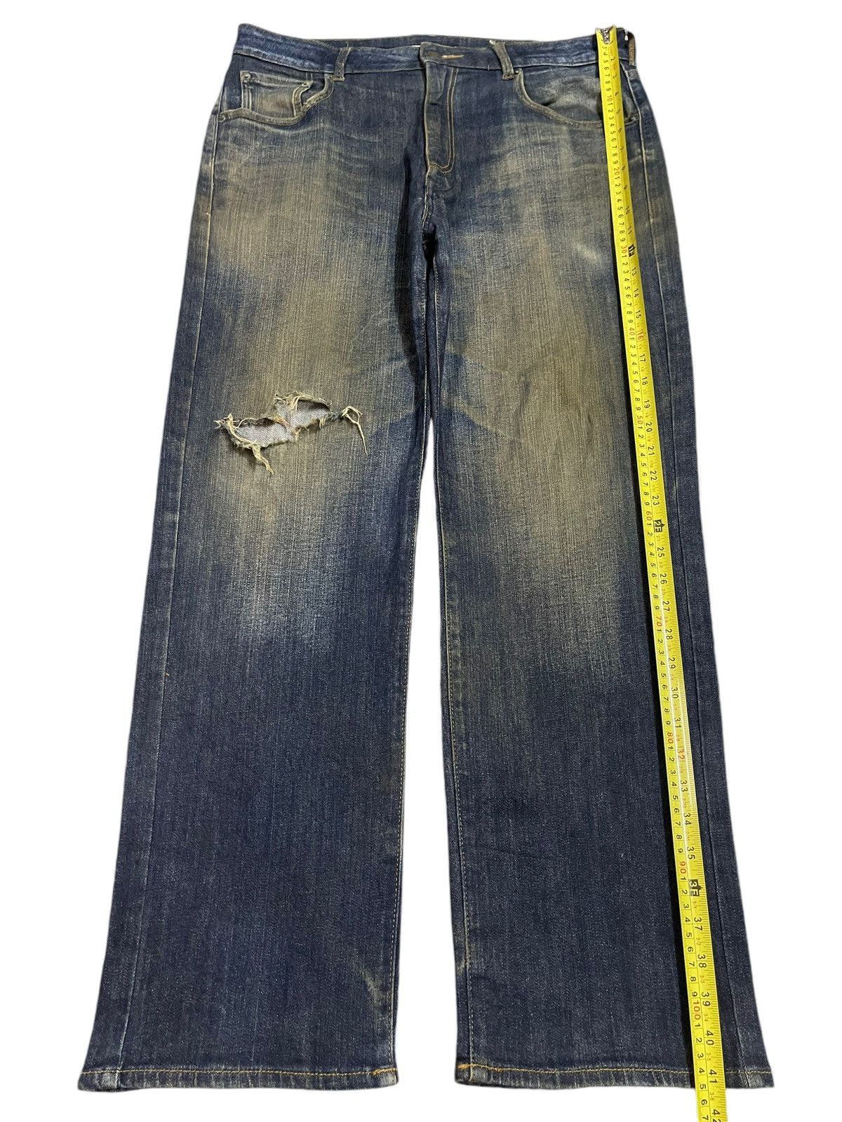 Japanese Brand Vintage Japanese Brand Blue Mud Wash Style Loose Jeans Size US 34 / EU 50 - 12 Thumbnail