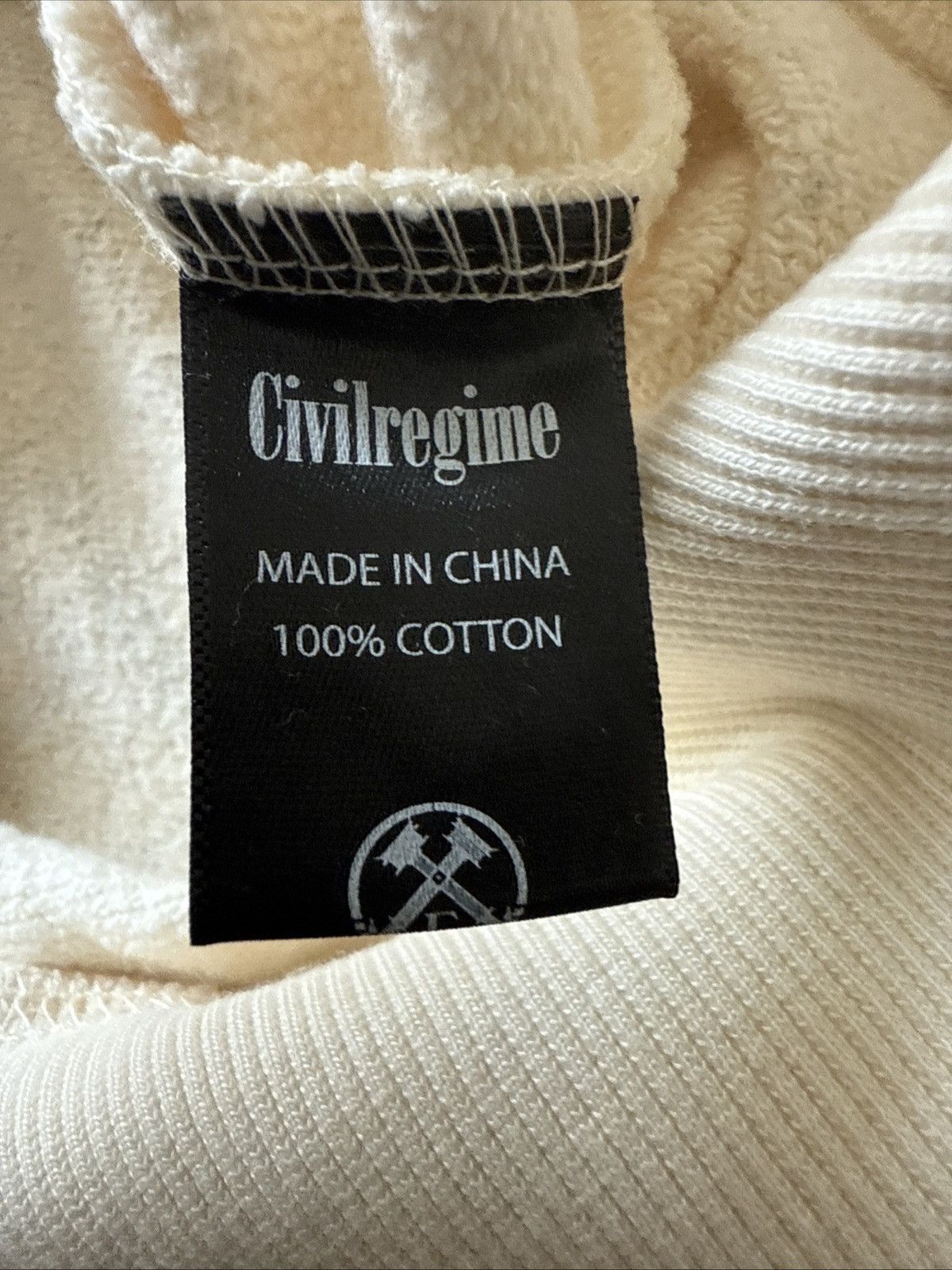 Civil Regime Edward Scissorhands x Civil Regime Hoodie Cream Size L Size US L / EU 52-54 / 3 - 5 Thumbnail