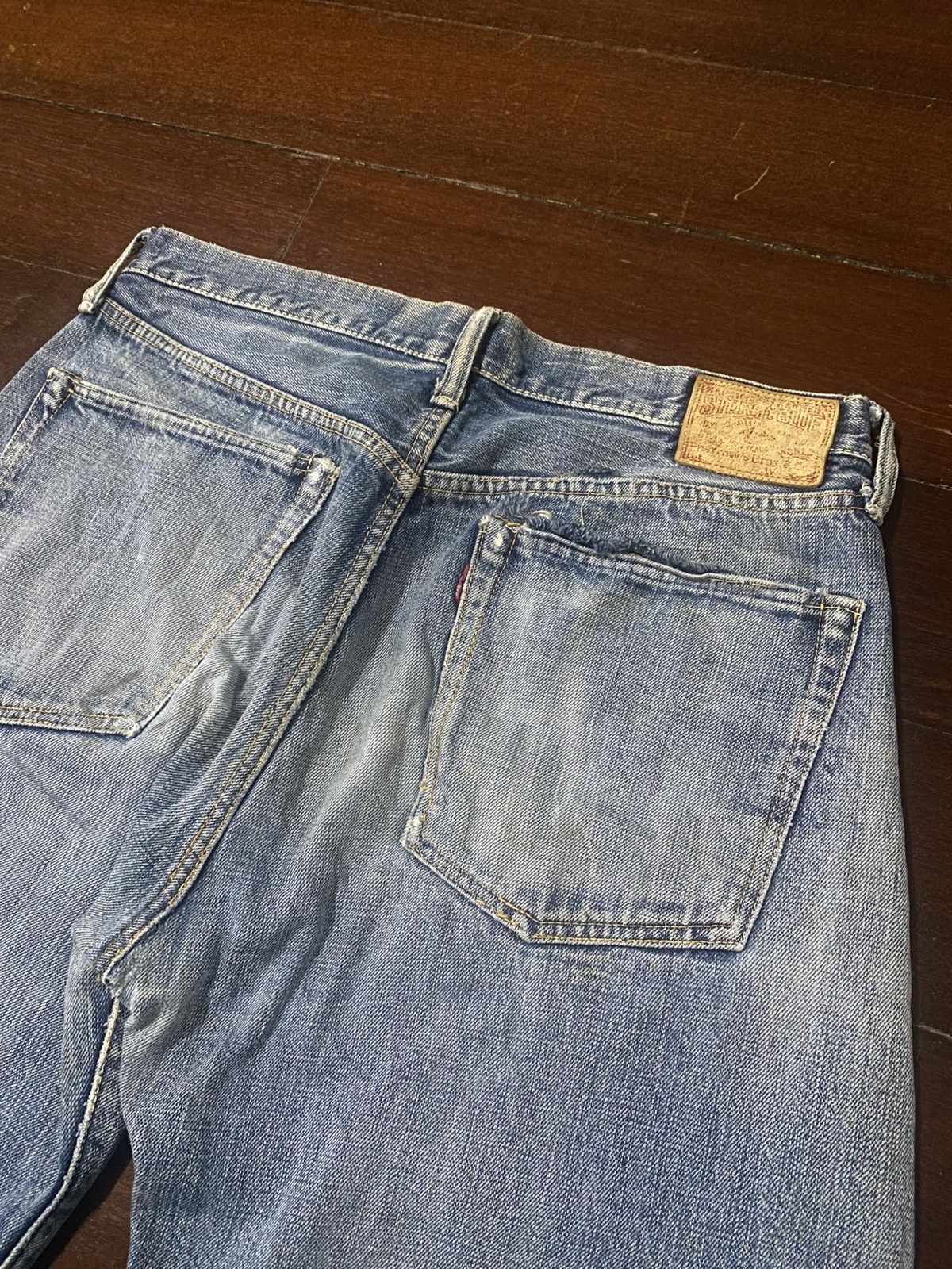 Warehouse Vintage PHERROWS distressed denim wide leg selvedge Size US 34 / EU 50 - 13 Thumbnail