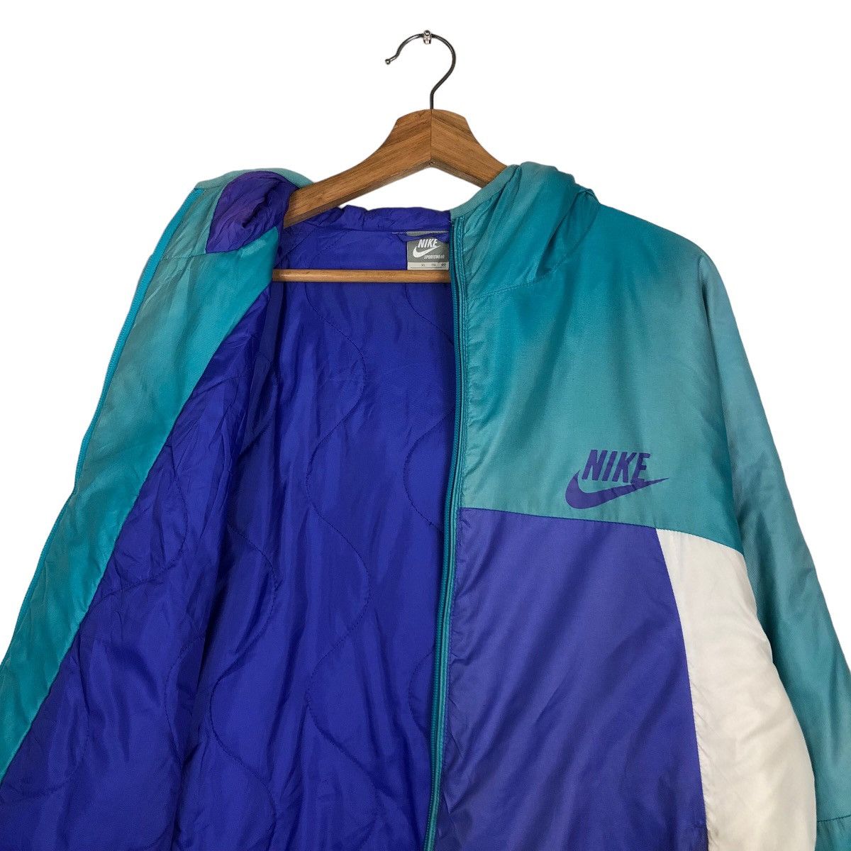 Nike 🔥Vintage Nike Sports Jacket Double Colour Streetwear Size US XL / EU 56 / 4 - 13 Thumbnail