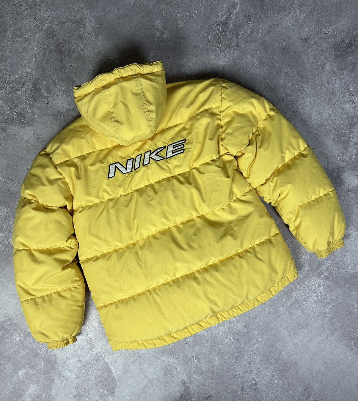 Nike Nike Vintage Down Puffer Jacket Big Swoosh Logo Y2K 90s Dril Size US S / EU 44-46 / 1 - 2 Thumbnail