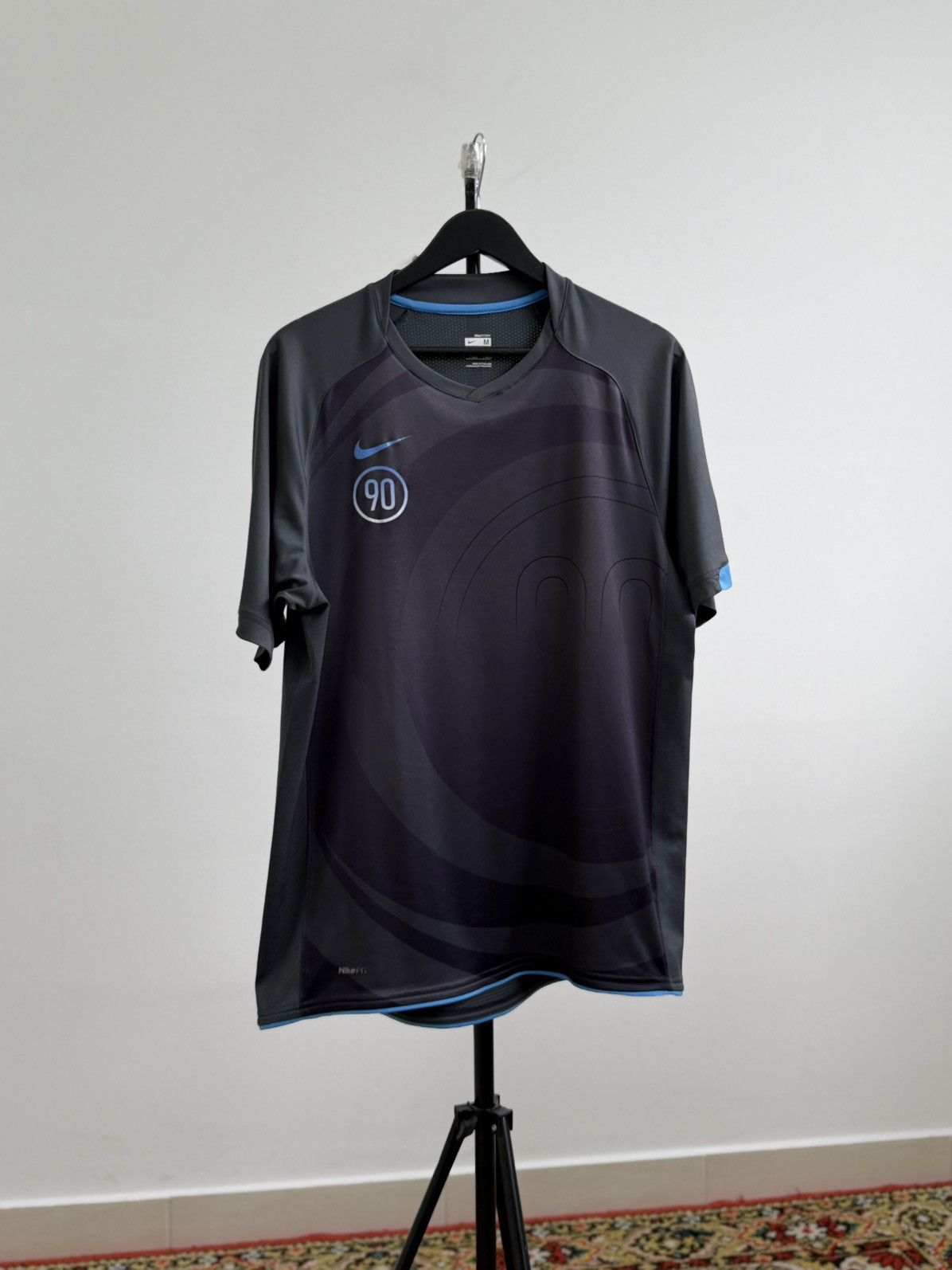 Nike Vintage 90s Nike Total 90 Drill Swag Y2K Style T-Shirt Size US M / EU 48-50 / 2 - 3 Thumbnail