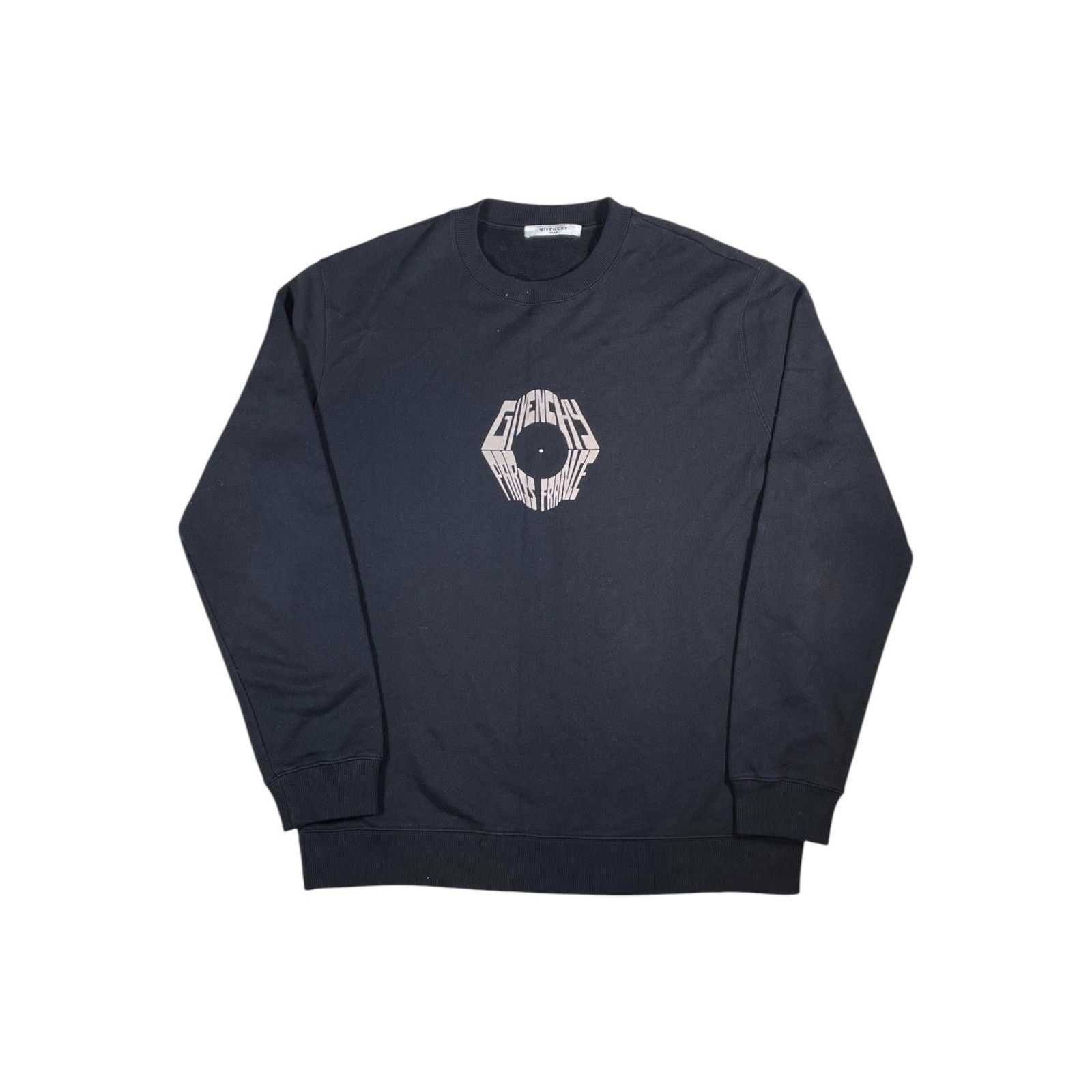 Givenchy Givenchy Paris Black & Cream Crewneck Size US XL / EU 56 / 4 - 1 Thumbnail
