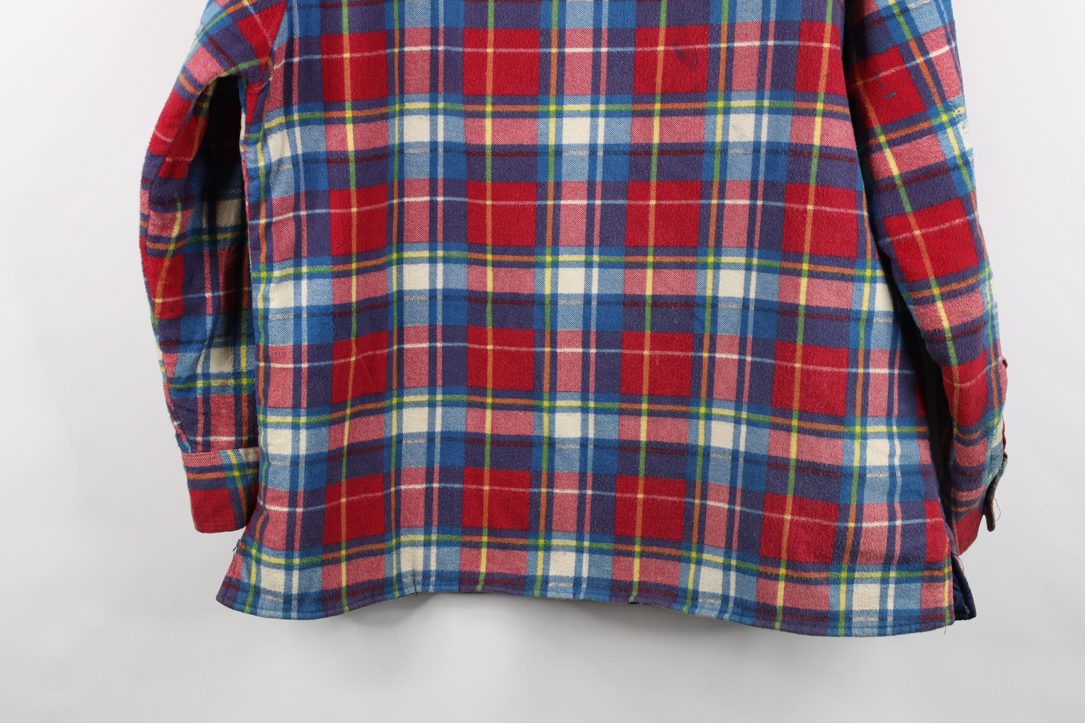 Vintage Vintage 90s Streetwear Quilted Flannel Button Shirt Jacket Size US XL / EU 56 / 4 - 17 Thumbnail