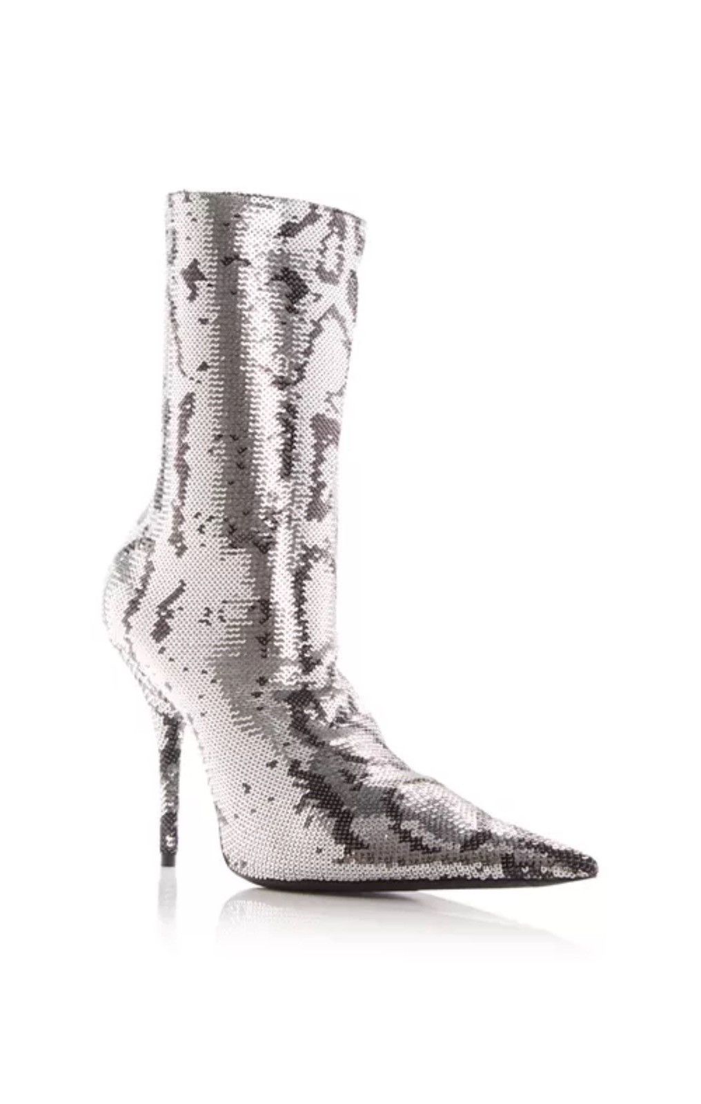 Balenciaga Knife Sequin High Heel Sock Booties size 38.5