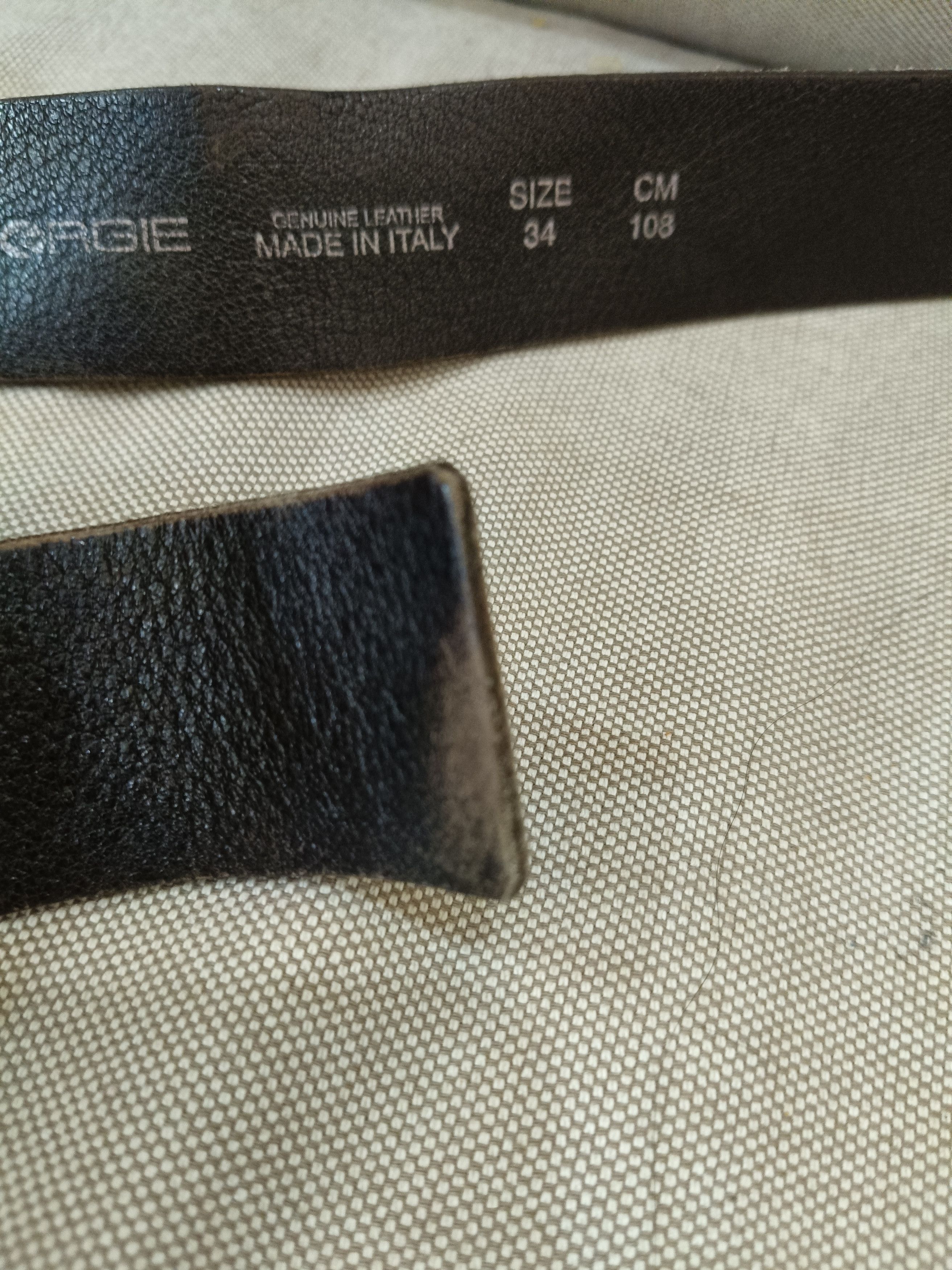 Energie Energie Leather Belt Size 34 - 3 Thumbnail