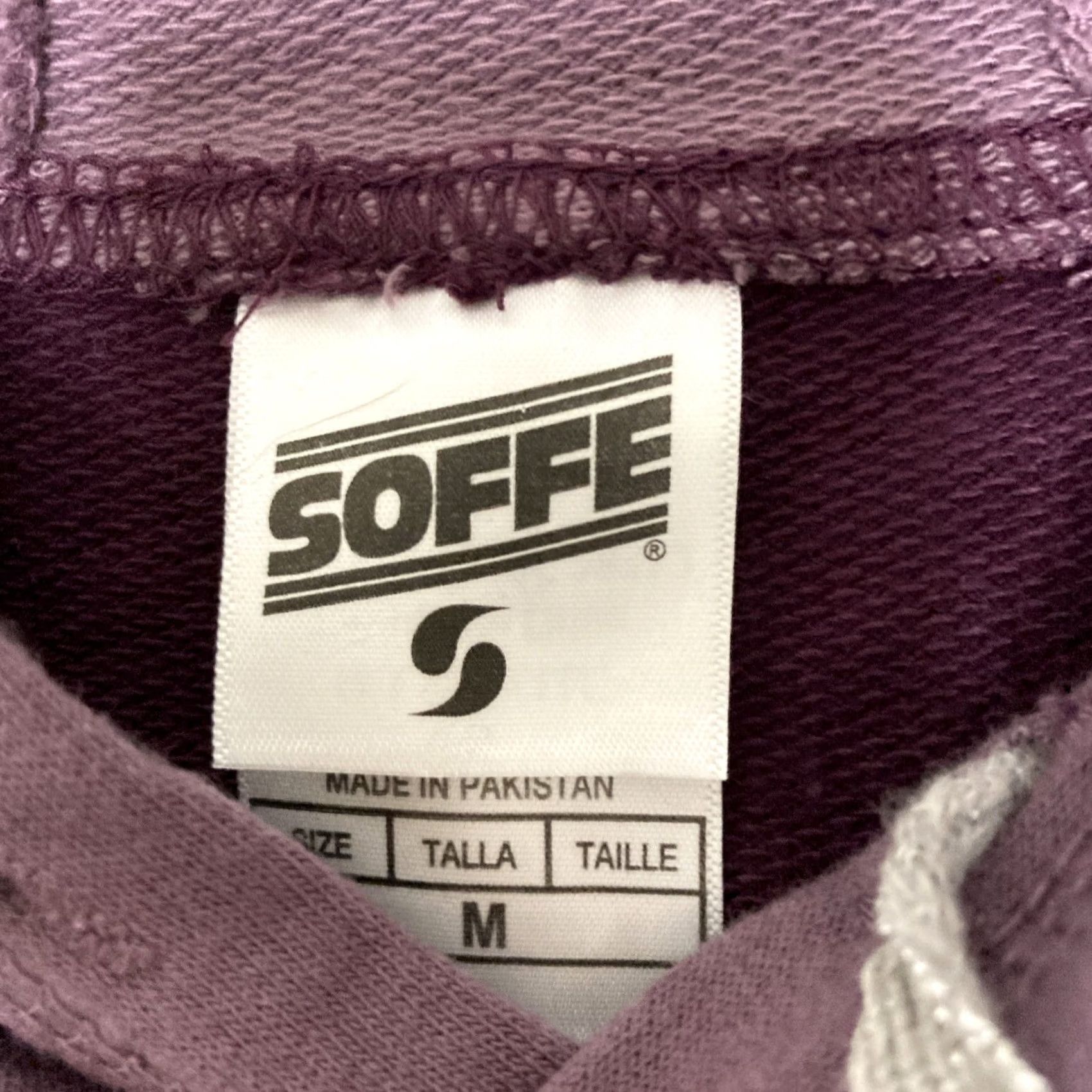 Soffe Soffe Womens JRS Pullover Hoodie Top Potent Purple MEDIUM 2 Tone French Terry Hooded Regular Casual Activewear Shirt? Size M / US 6-8 / IT 42-44 - 2 Thumbnail