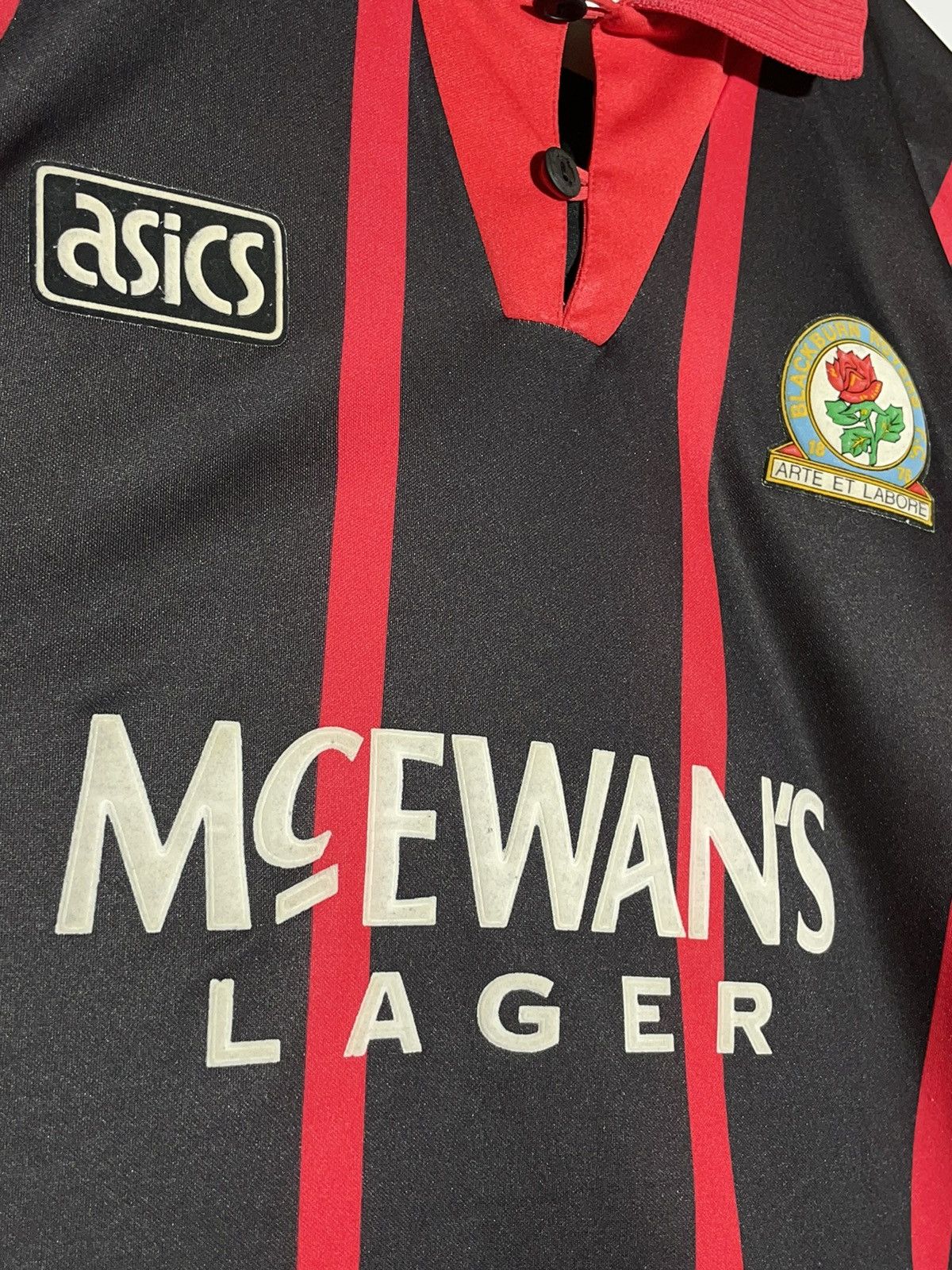 Asics × Vintage Blackburn Rovers Asics 1994/95 Away Vintage Football Shirt Size US XXL / EU 58 / 5 - 7 Thumbnail