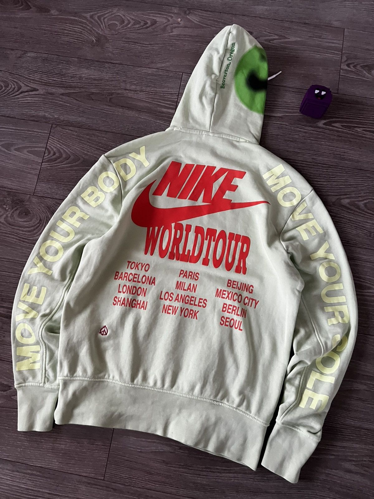 Nike Nike Sportswear World Tour Overprinted Avant Garde Hoodie Size US S / EU 44-46 / 1 - 19 Thumbnail