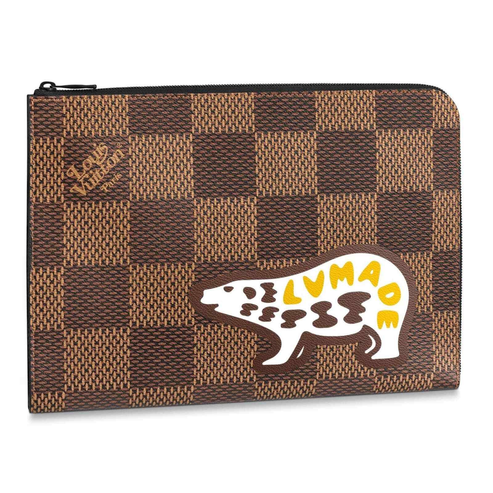 Louis Vuitton Louis Vuitton Giant Monogram Damier Ebene Clutch Bag Size ONE SIZE - 1 Thumbnail