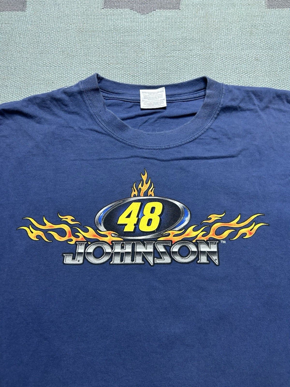 Vintage Vtg t shirt Jimmie Johnson nascar Lowe’s racing flames XXL Size US XXL / EU 58 / 5 - 6 Thumbnail