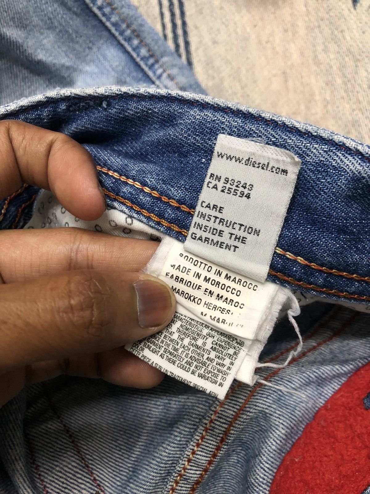 Diesel VINTAGE DIESEL DISTRESSED DENIM Size US 31 - 7 Thumbnail