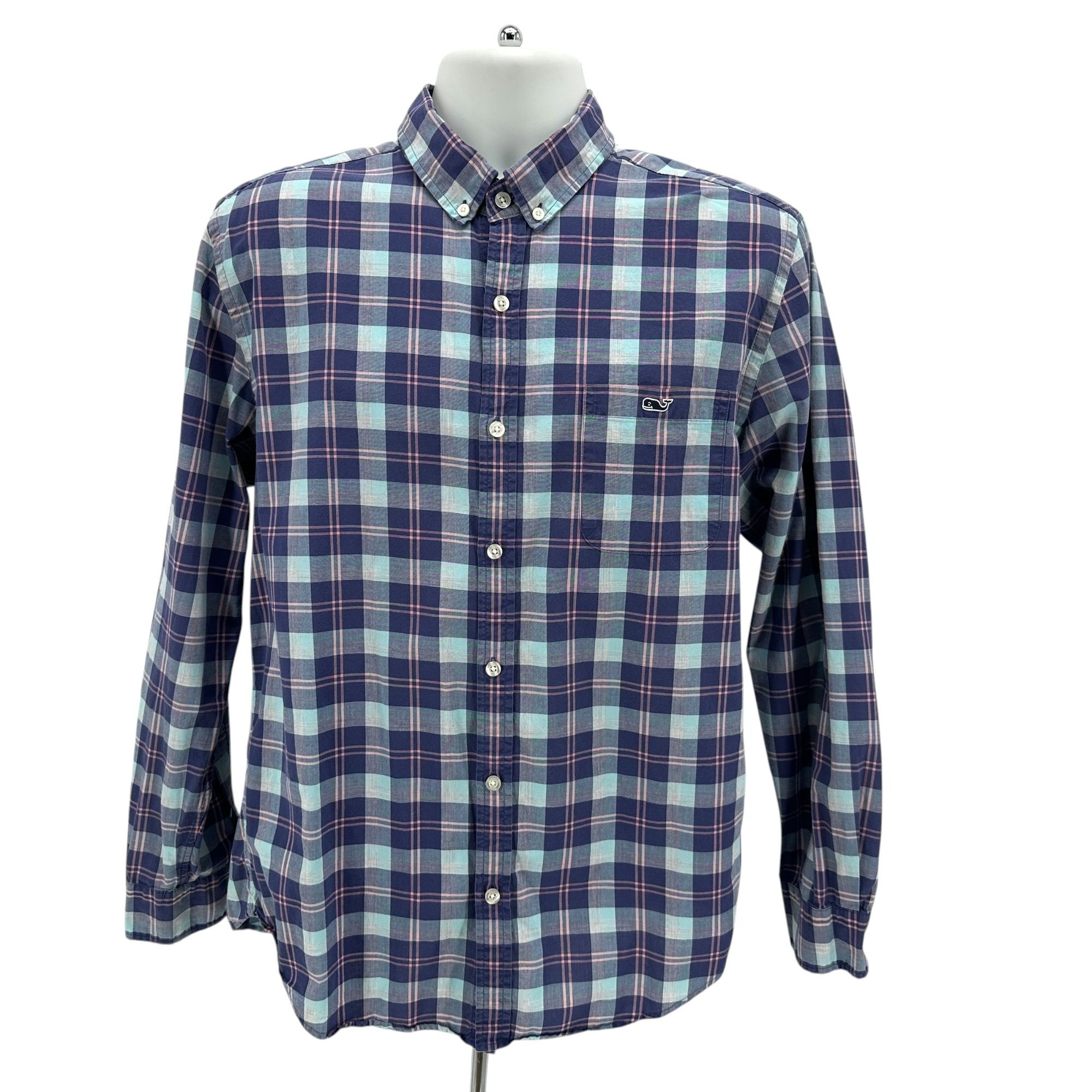 Vineyard Vines Vineyard Vines Mens Large Shirt Slim Fit Tucker Shirt Plaid Size US L / EU 52-54 / 3 - 1 Thumbnail