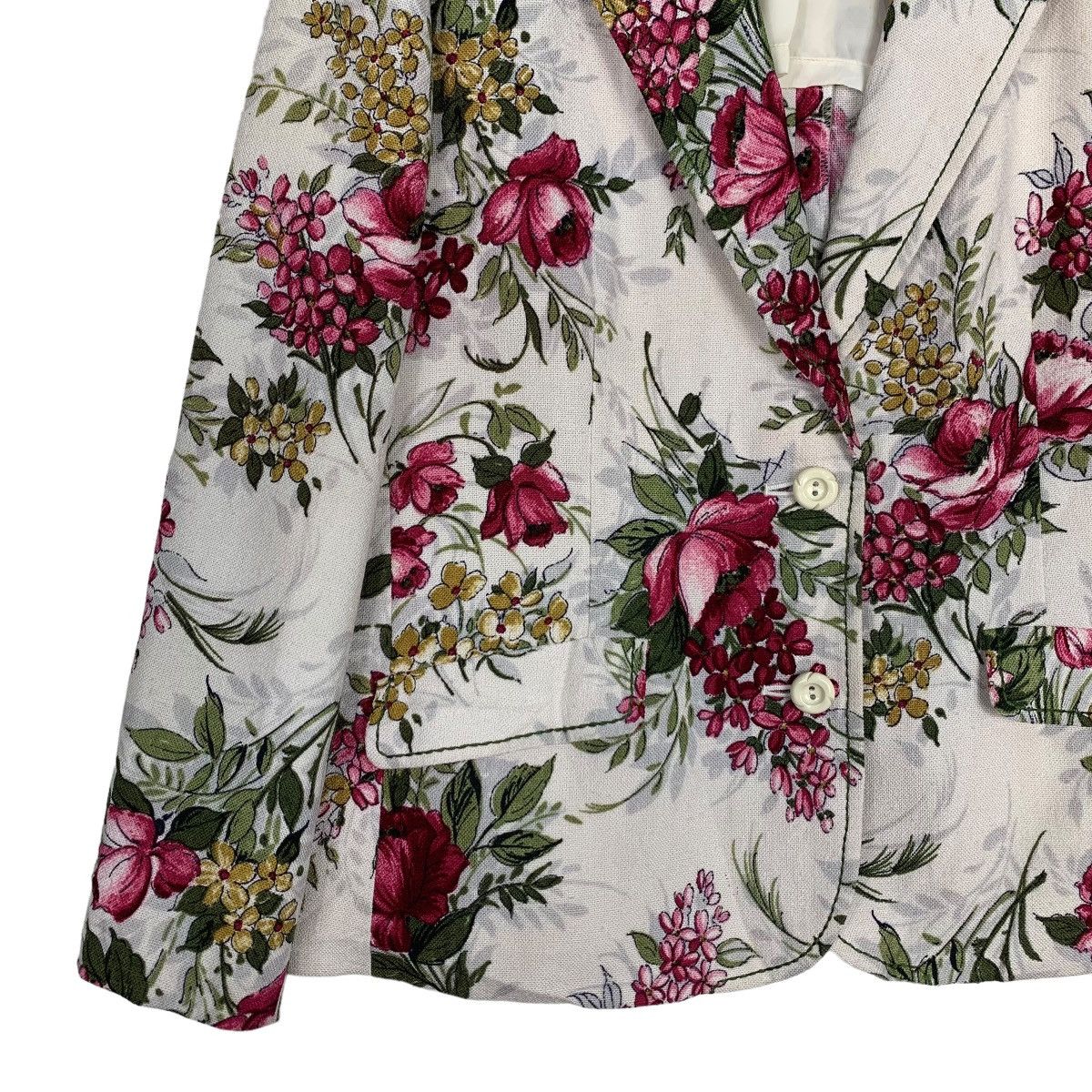 Japanese Brand LAPINE Floral Graphic Casual Jacket #0195-C10 Size M / US 6-8 / IT 42-44 - 4 Thumbnail