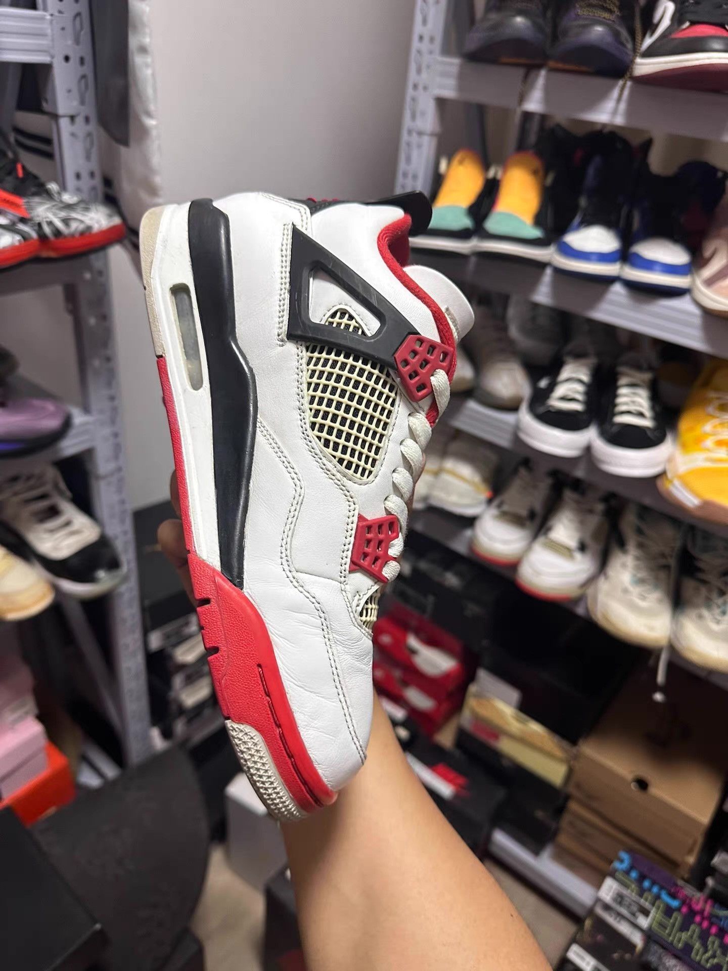 Nike AJ4 Fire Red Ｑ20 Size US 8 / EU 41 - 5 Thumbnail