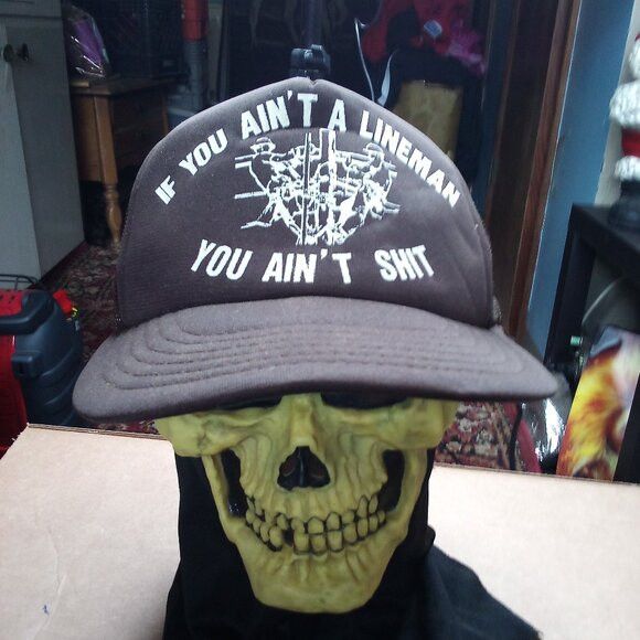 Vintage DS Vintage You Ain't A Lineman, You Ain't $417 Trucker Hat Size ONE SIZE - 1 Thumbnail