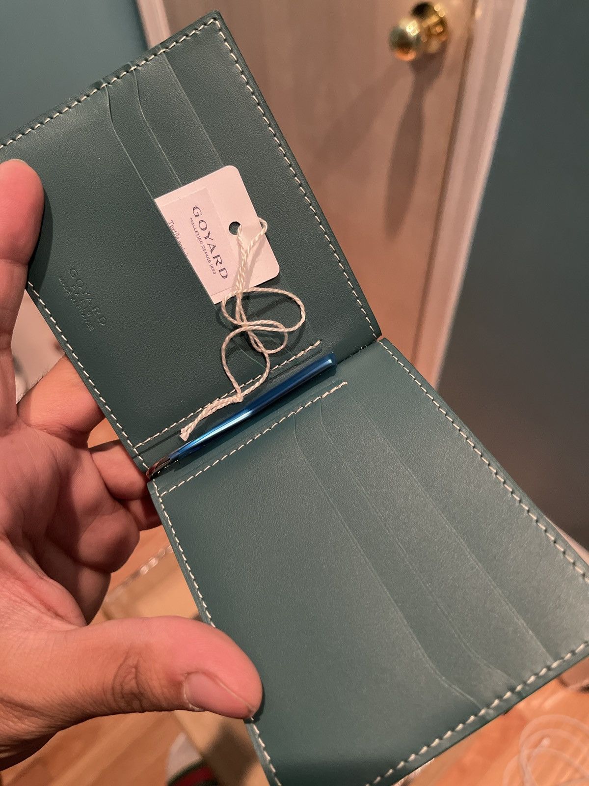 Goyard Goyard men’s bill fold green wallet bi fold card holder Size ONE SIZE - 2 Thumbnail
