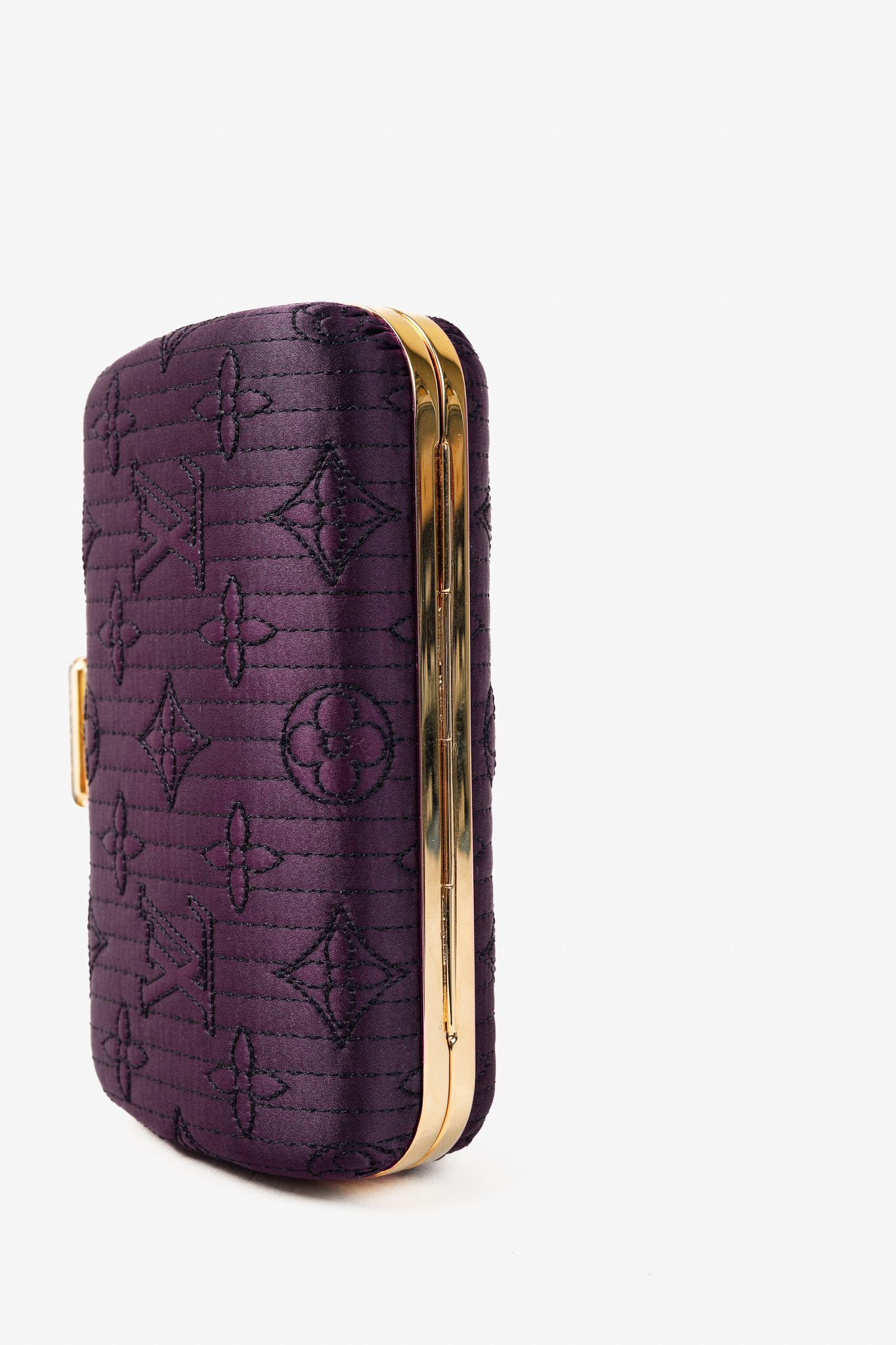 Louis Vuitton Louis Vuitton Minaudière Plum Monogram Motard Clutch Size ONE SIZE - 5 Thumbnail