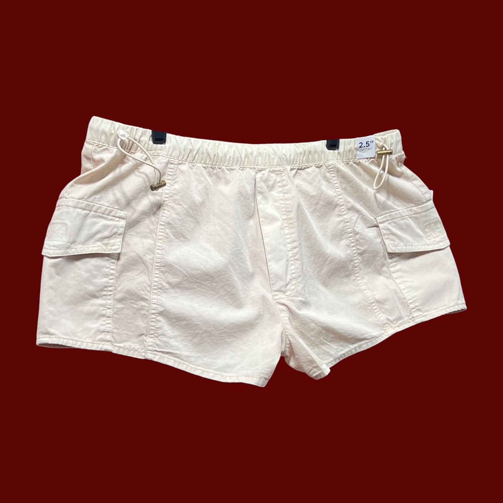 Arizona Jean Co. Arizona - Women's Low Rise Pull-On Short Juniors - Beige - L Size 37" - 15 Thumbnail
