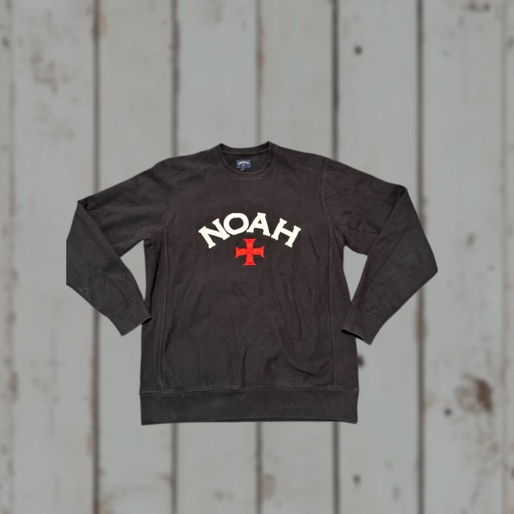 Noah NOAH NYC Sweatshirt Mens Black Large Graphic Print Logo Crew Neck Fleece Size US S / EU 44-46 / 1 - 1 Thumbnail