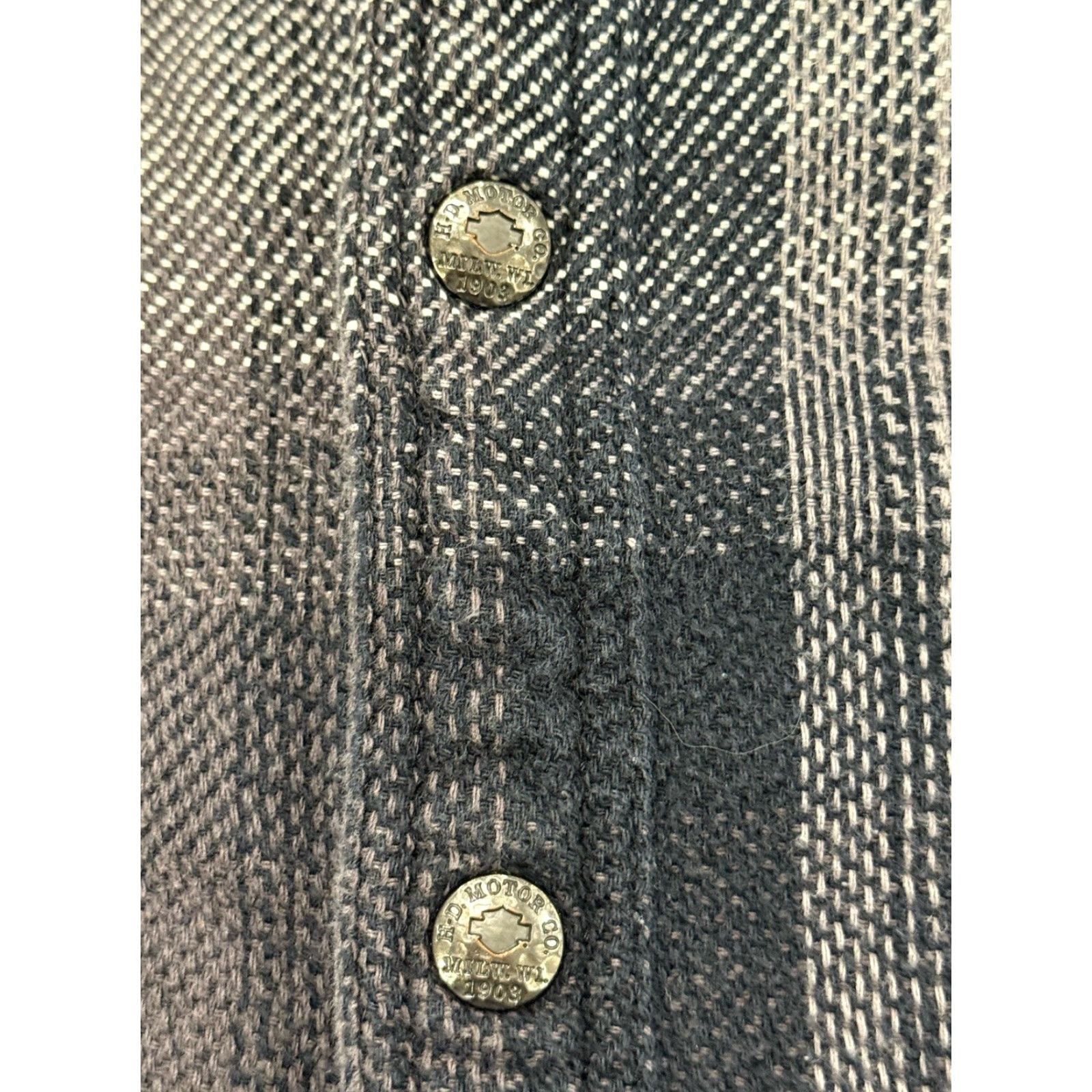 Harley Davidson VINTAGE Harley Davidson Men's Shirt Jacket Shacket Cotton Plaid 3XL Biker Motorcycle Winter Fall Spring Size US XXL / EU 58 / 5 - 5 Thumbnail