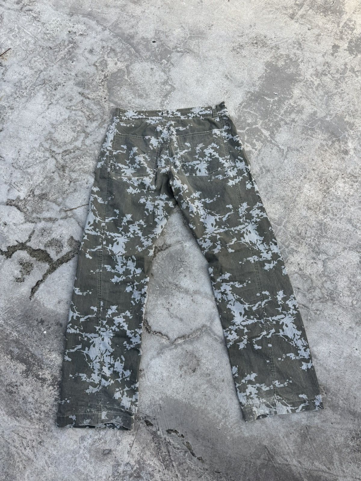 Japanese Brand Vintage Japanese Brand abstract crazy pattern pants Size US 32 / EU 48 - 2 Thumbnail