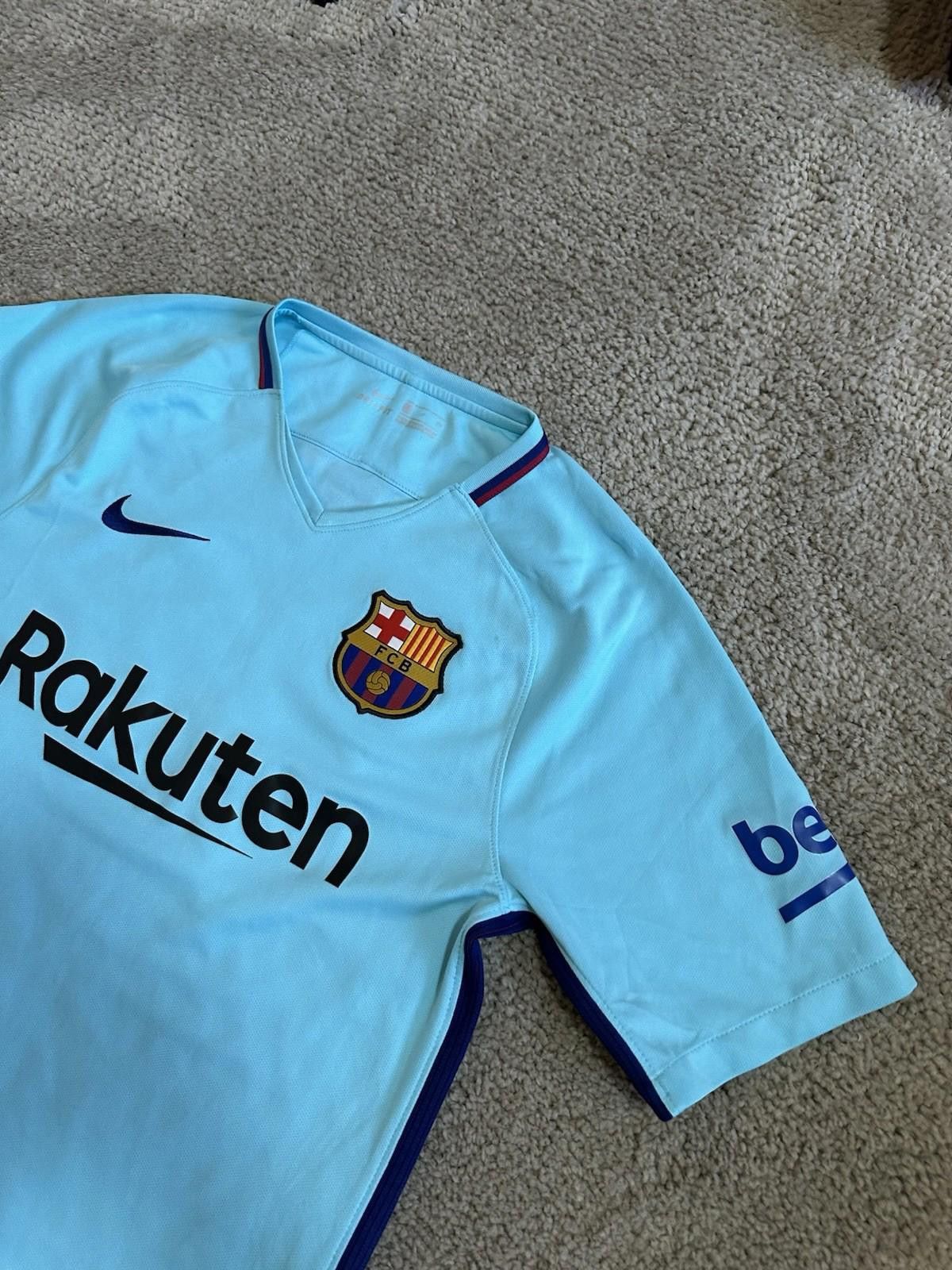 Nike Dembele #11 FC BARCELONA 2017-2018 FOOTBALL SHIRT JERSEY Size US S / EU 44-46 / 1 - 3 Thumbnail