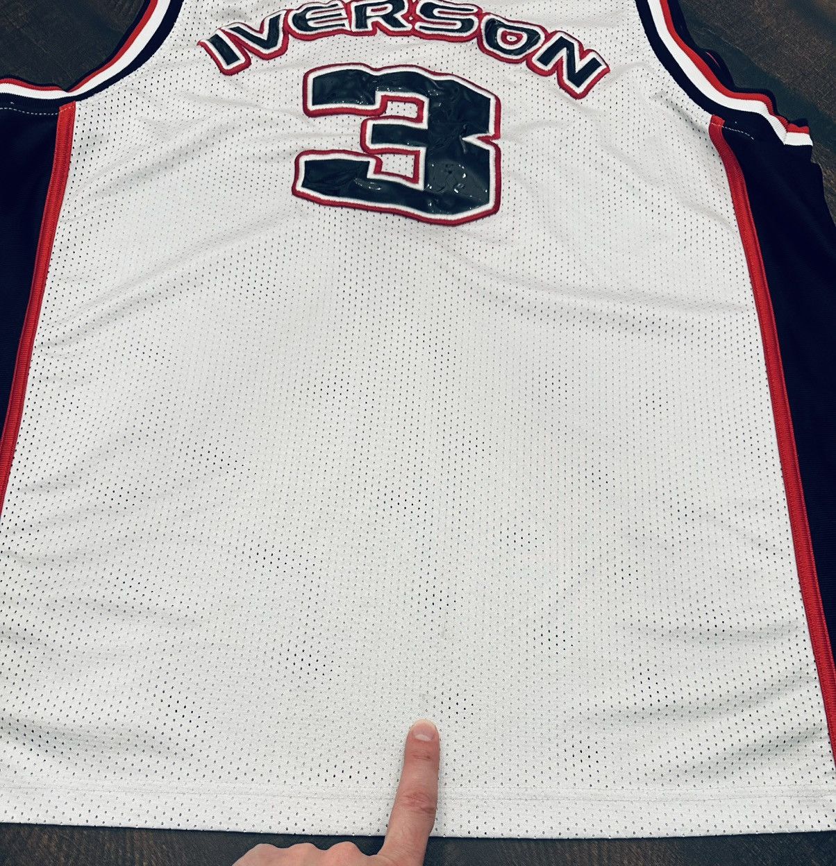 Reebok Vintage Sewn Alan Iverson I3 Reebok NB Jersey XL Limited Ed Size US XL / EU 56 / 4 - 10 Thumbnail