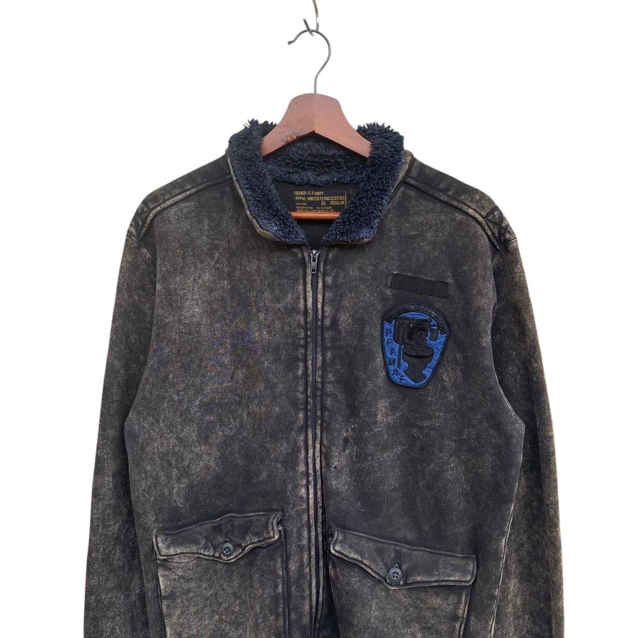 PPFM VINTAGE PPFM WINTER FLYING FADED BLACK SHERPA COLLAR Size US M / EU 48-50 / 2 - 10 Thumbnail