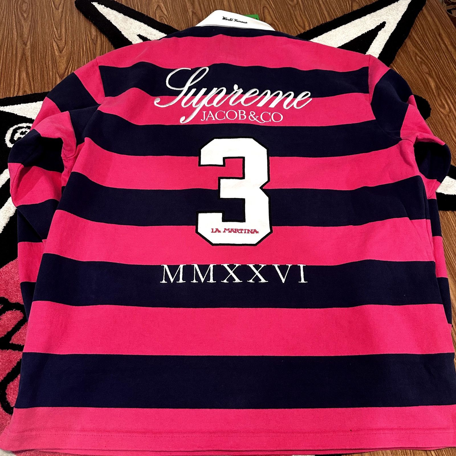 Supreme La Martina Rugby Stripe – X Large – Brand New in Bag