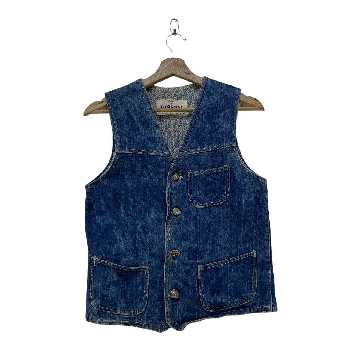 Edwin × Vintage Vintage Edwin Vest Jacket Size US M / EU 48-50 / 2 - 1 Thumbnail