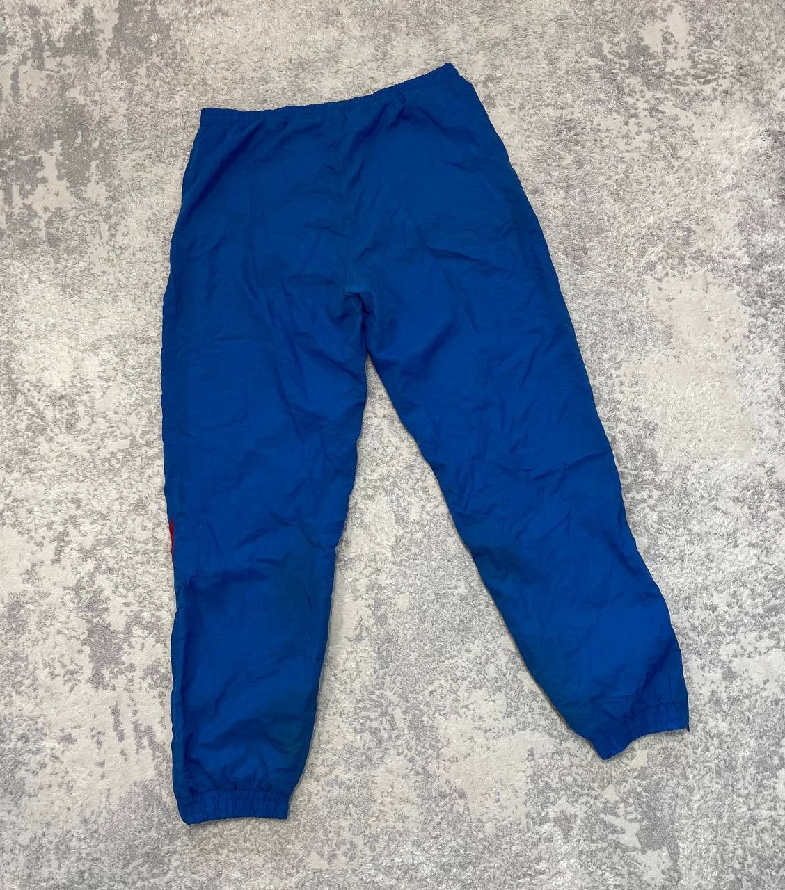 Adidas Men's Adidas Nylon Sweatpants, Blue, Windbreakers 90s Size L Size US 34 / EU 50 - 3 Thumbnail