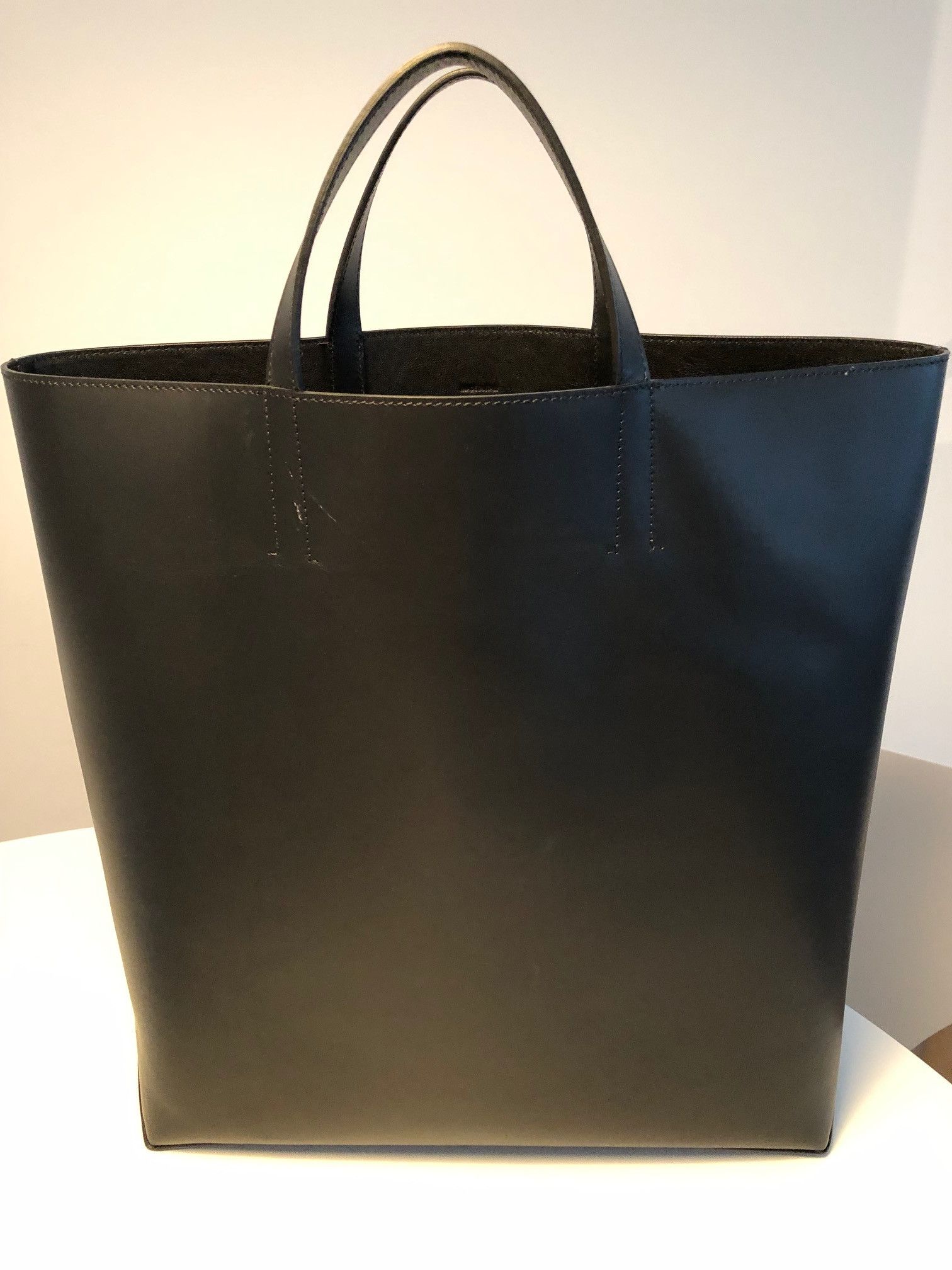 Calvin Klein CK Raf Simons city black leather tote bag shopper unisex Size ONE SIZE - 1 Thumbnail