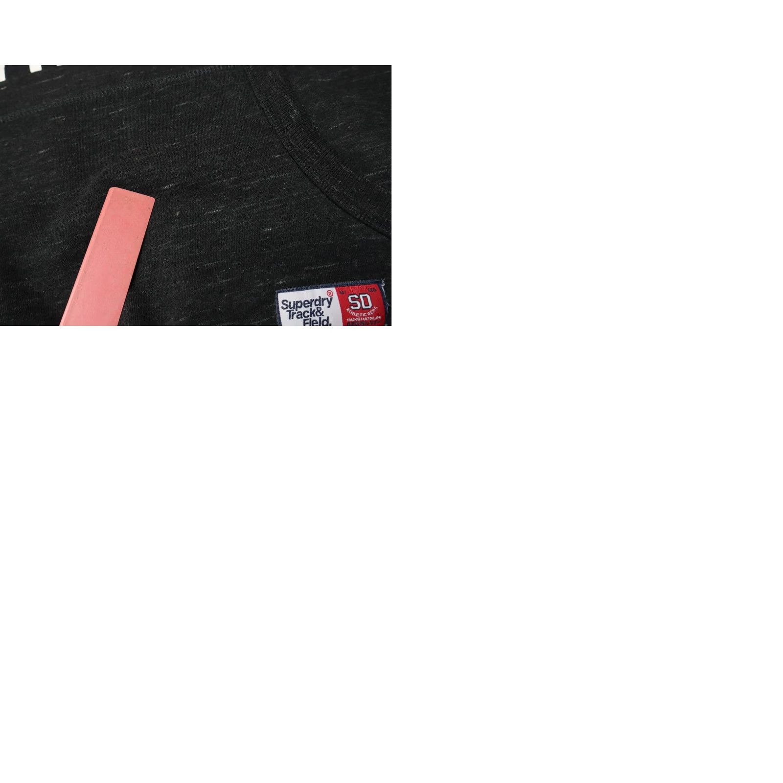 Superdry SUPERDRY Hoodie Men's LARGE Black Kangaroo Pocket Logo Hooded Cotton Blend Size US L / EU 52-54 / 3 - 10 Thumbnail