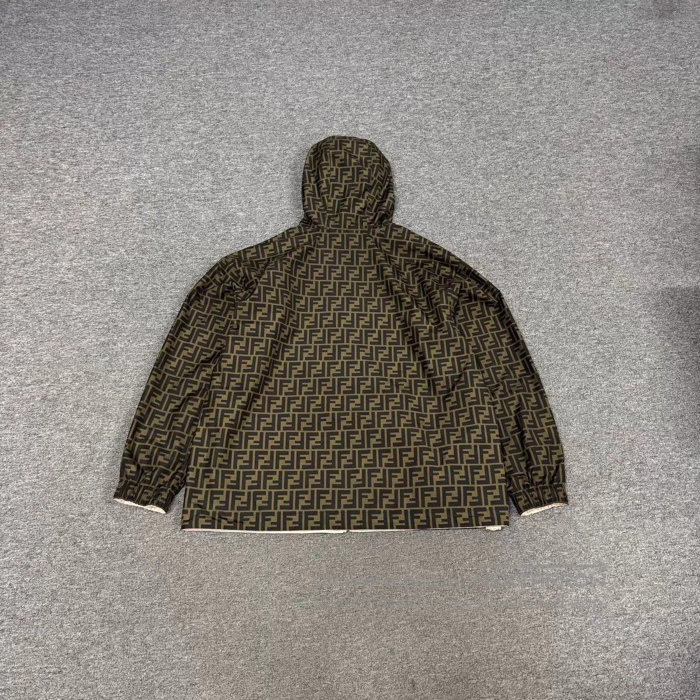 Fendi Multi Pattern Zip-Up Hooded Jacket. Size US M / EU 48-50 / 2 - 3 Thumbnail