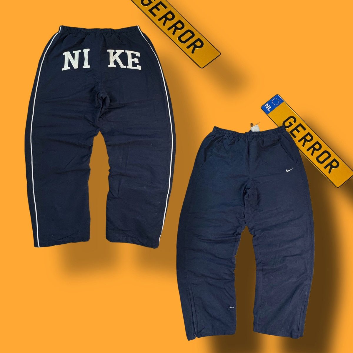 Nike × Vintage NIKE VINTAGE BASIC LOGO OVERSIZE BAGGY PANTS Size US 32 / EU 48 - 1 Thumbnail