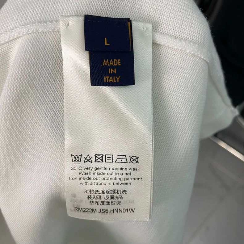 Louis Vuitton Louis Vuitton Face white knit logo white short sleeve 2501- Size US L / EU 52-54 / 3 - 4 Thumbnail