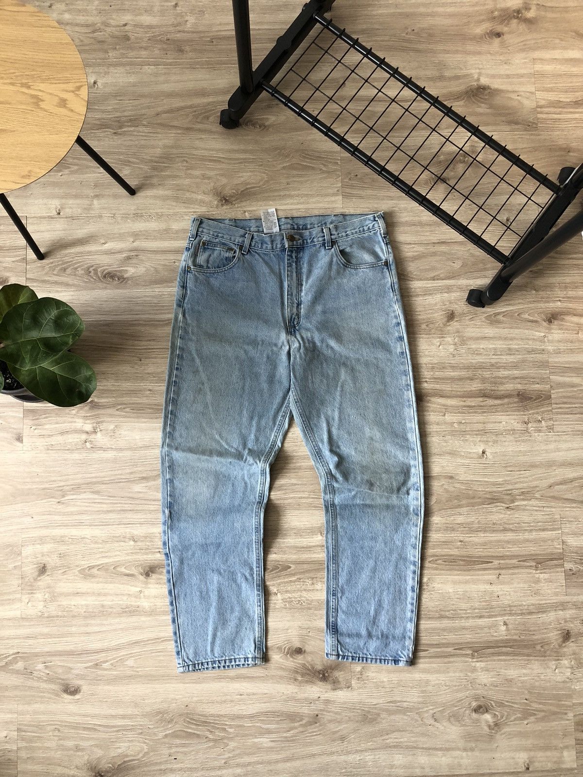 Carhartt × Vintage Vintage Carhartt Light Wash Denim Work Jeans Size US 40 / EU 56 - 3 Thumbnail
