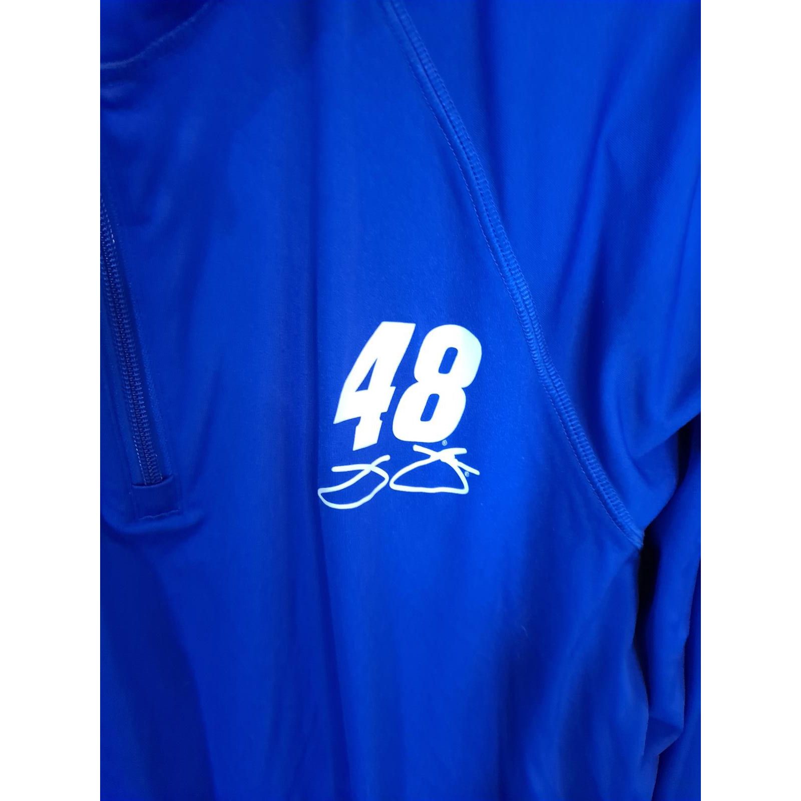 Other Fanatics NASCAR 1/4 Zip Blue #48 Long Sleeve Size XL Size US XL / EU 56 / 4 - 2 Thumbnail