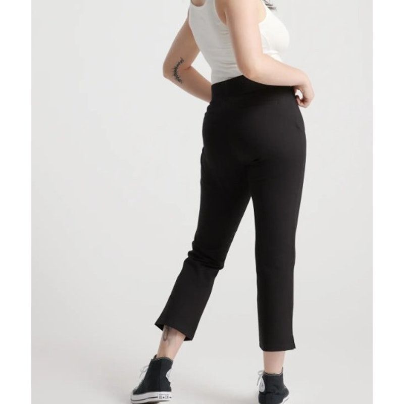 Quince NEW Quince Women's Large Ultra Stretch Ponte Flare pants Size 32" / US 10 / IT 46 - 2 Thumbnail