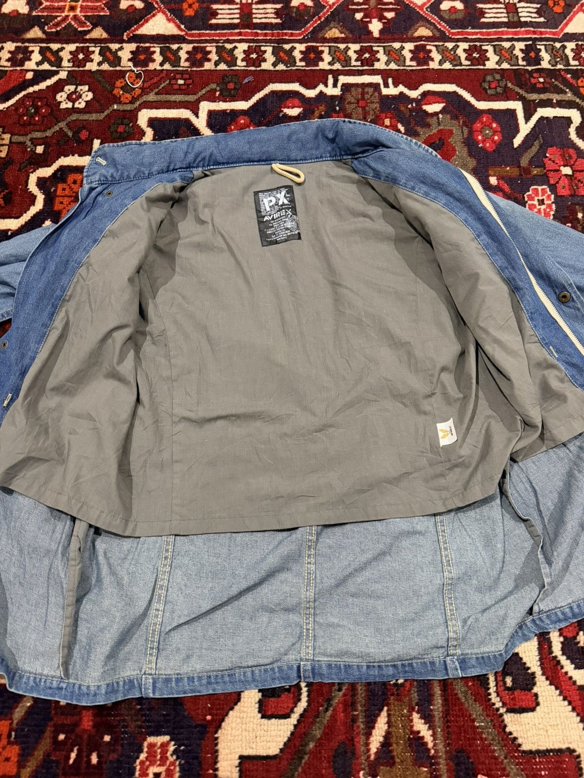 Avirex Avirex M-65 Denim Field Jacket Classic Military Jacket Size US S / EU 44-46 / 1 - 5 Thumbnail