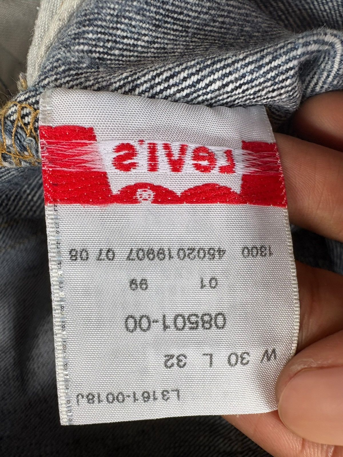 Levi's Vintage 90s Levis 501 Stonewashed Loose Jeans Size US 30 / EU 46 - 9 Thumbnail